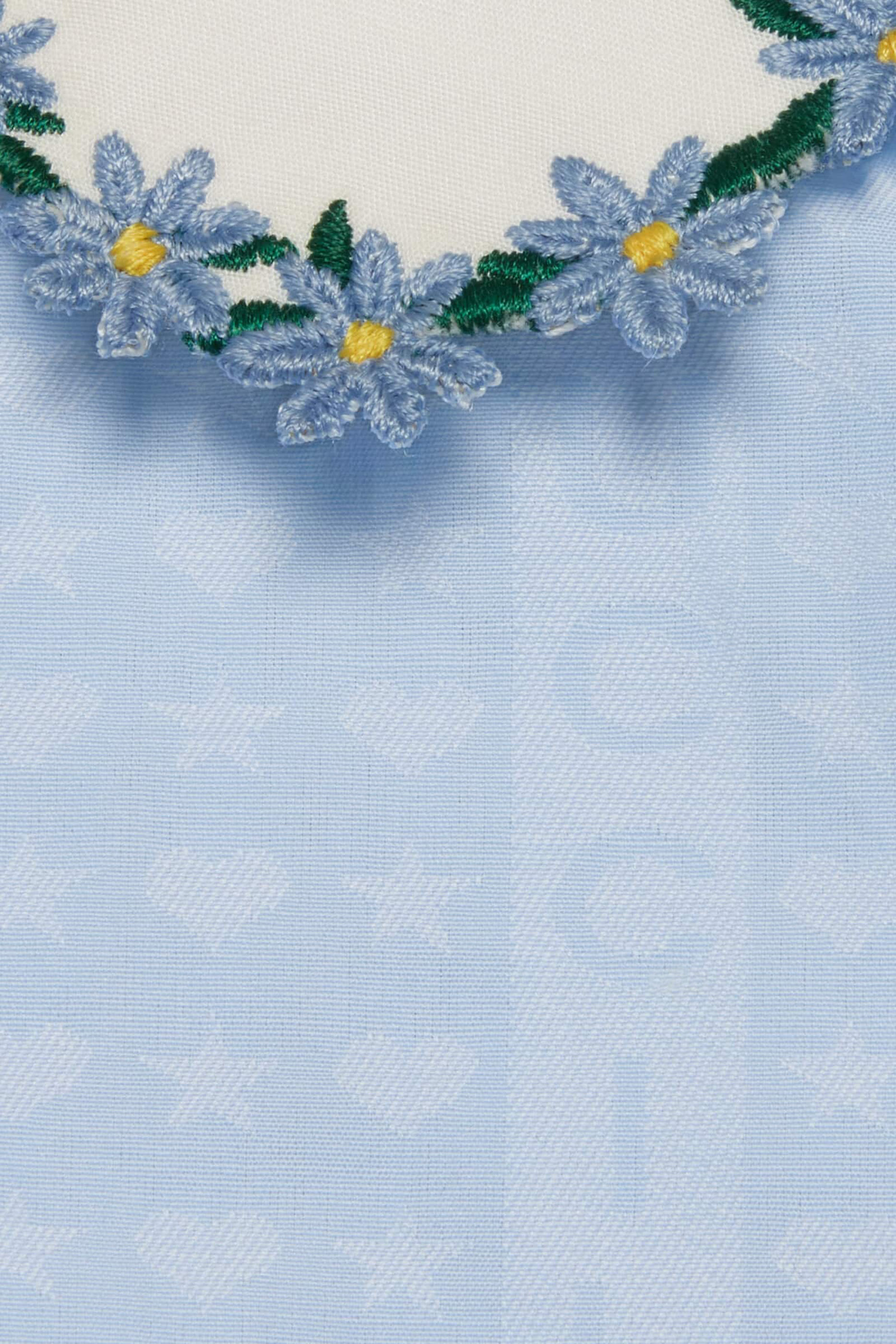 فستان قطن بوبلين بشعار الماركة