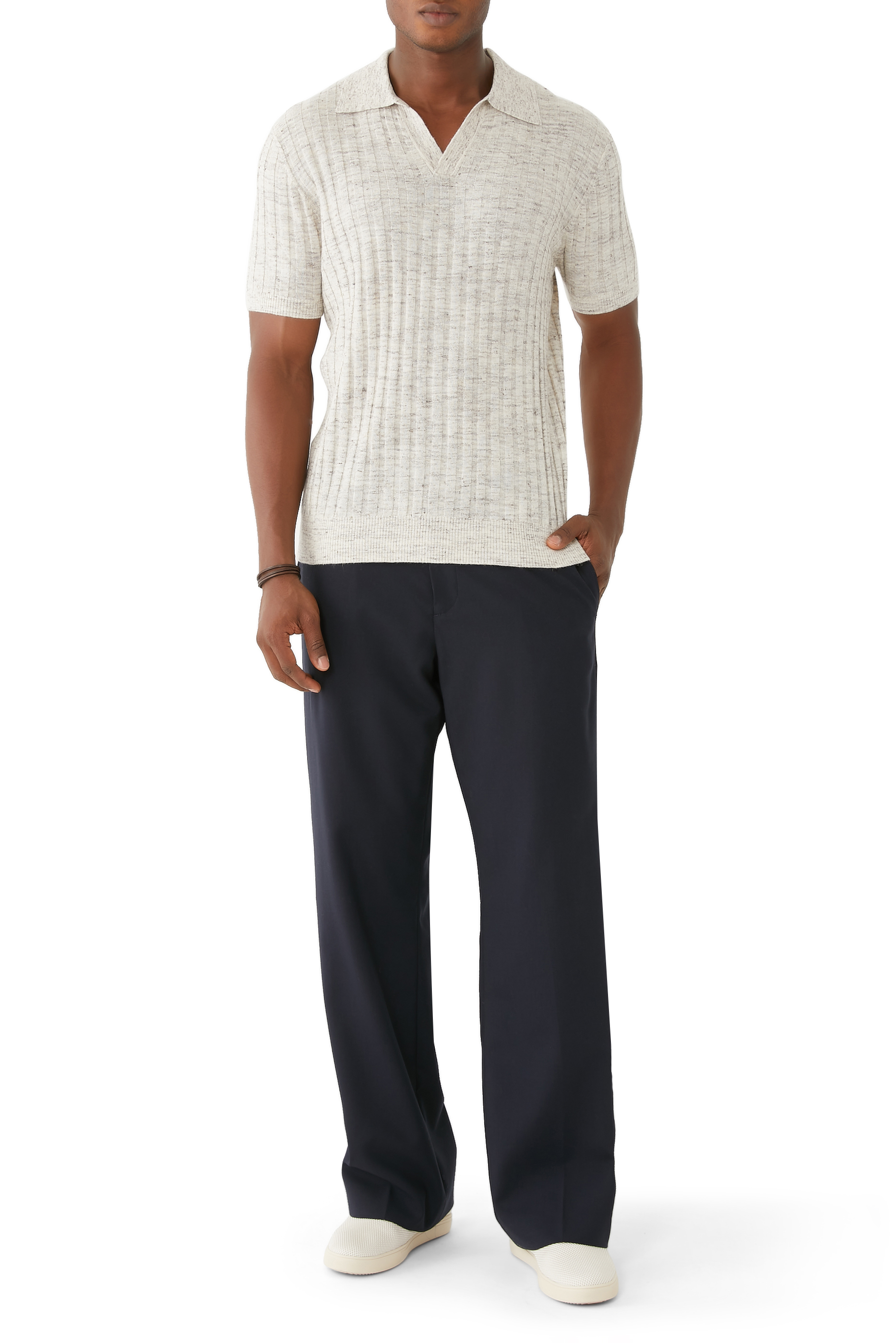 قميص بولو رينو سبيس نسيج مصبوغ