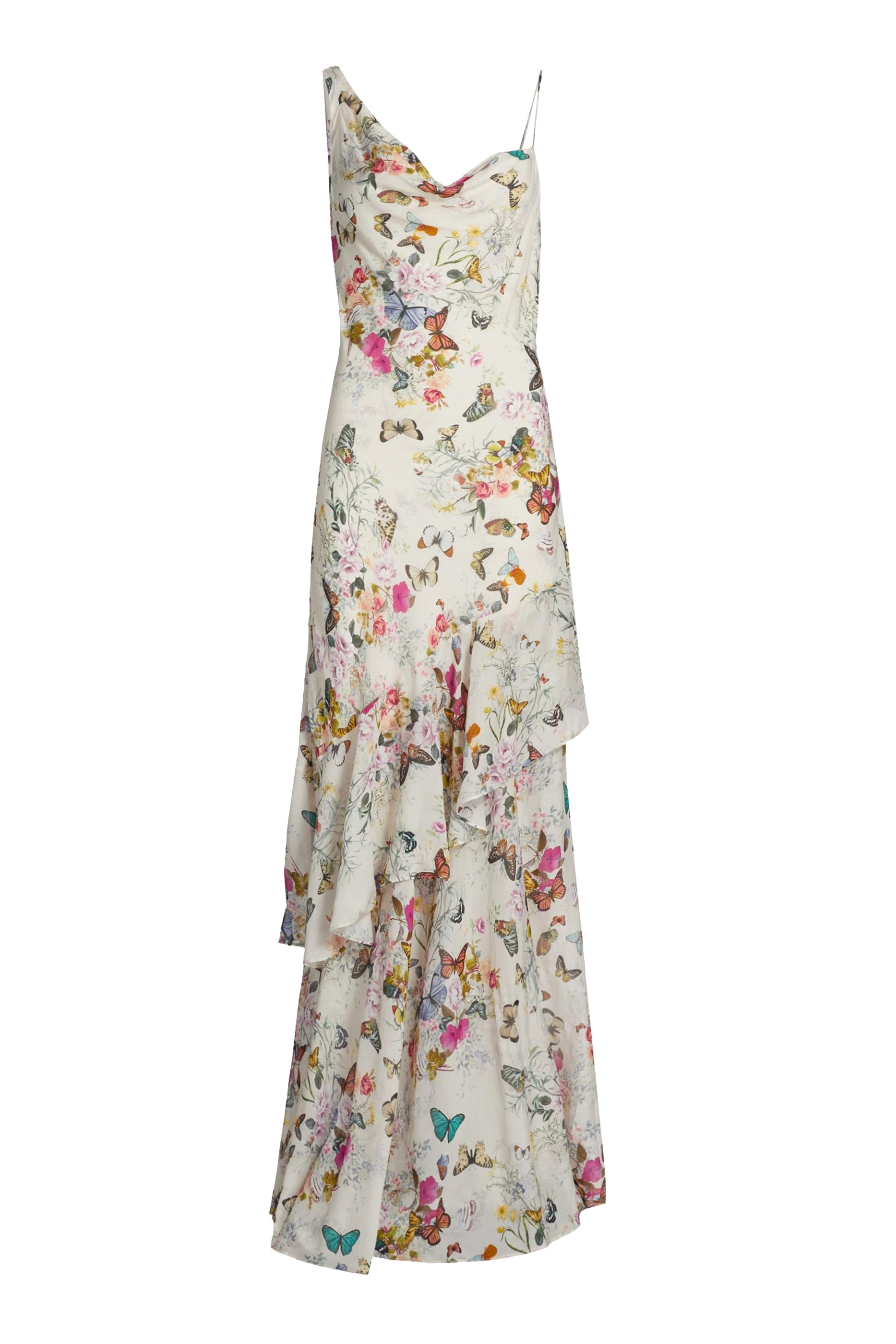 فستان سهرة فيولا بياقة مطوية