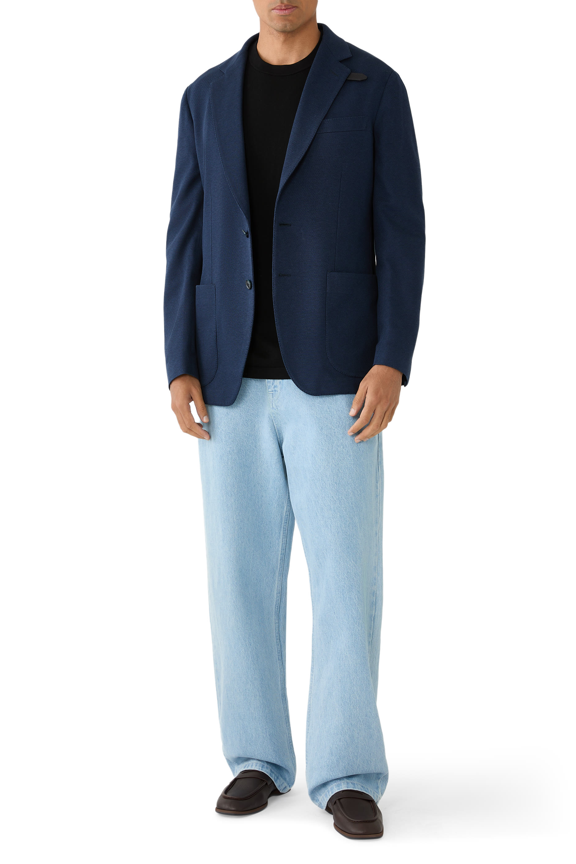 بليزر حرير وقطن جيرسيه