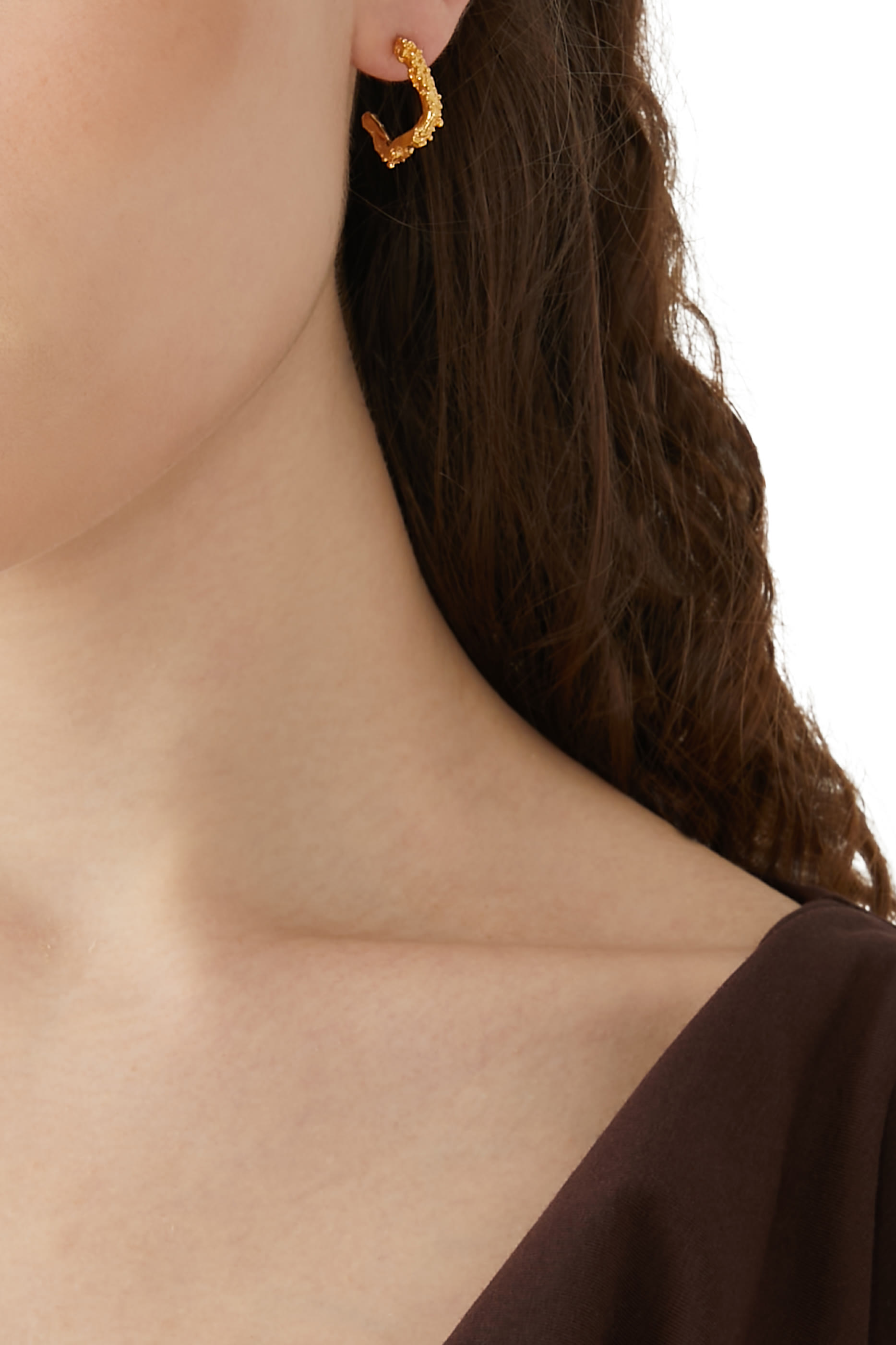 أقراط دائرية ذا لونار بأحجار