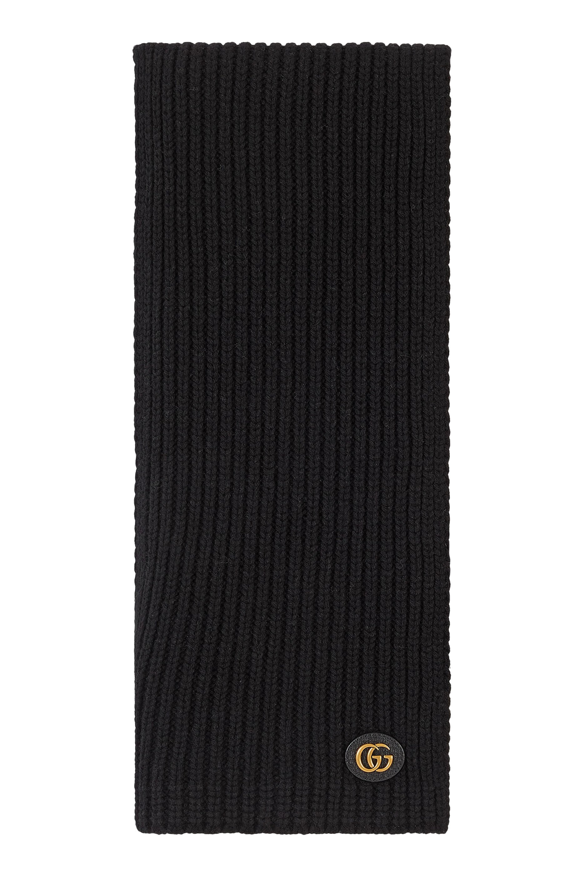 وشاح كشمير وصوف مع شعار حرفي الماركة