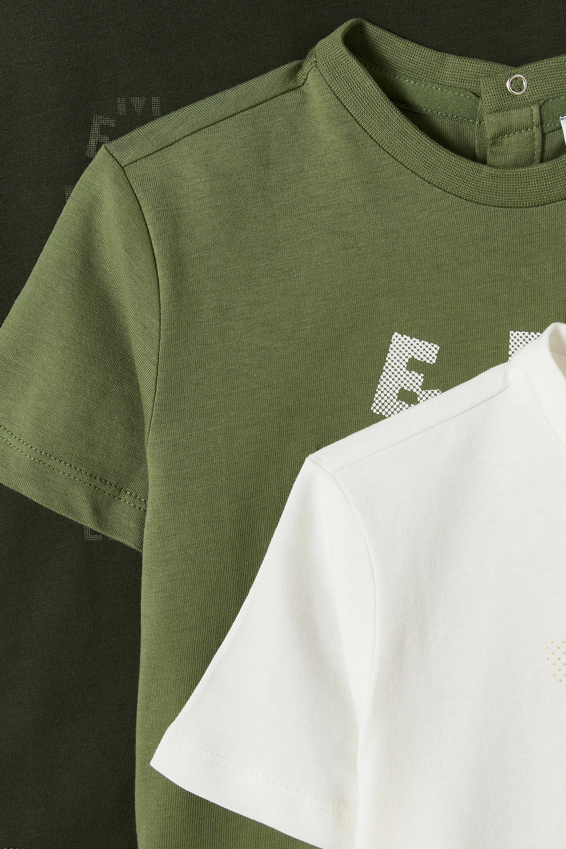 طقم تيشيرت قطن، ثلاث قطع للرضع