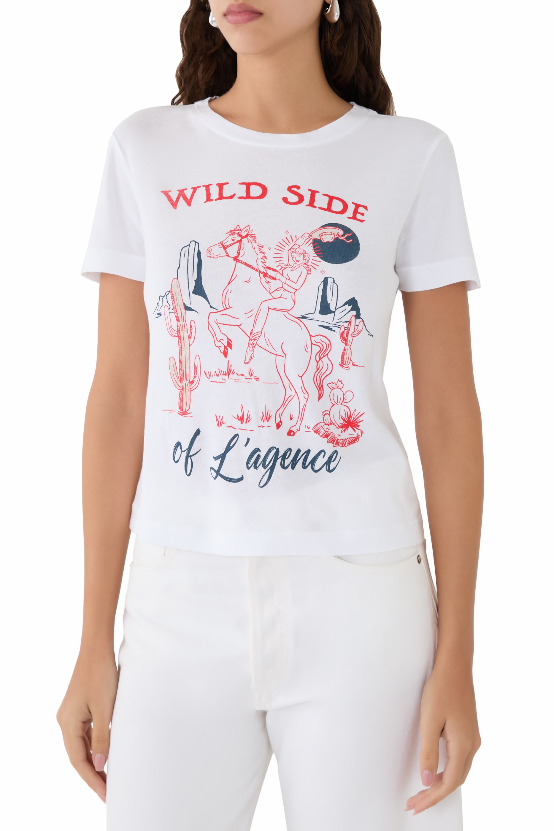 تيشيرت إيليزا بنقشة غرافيكية