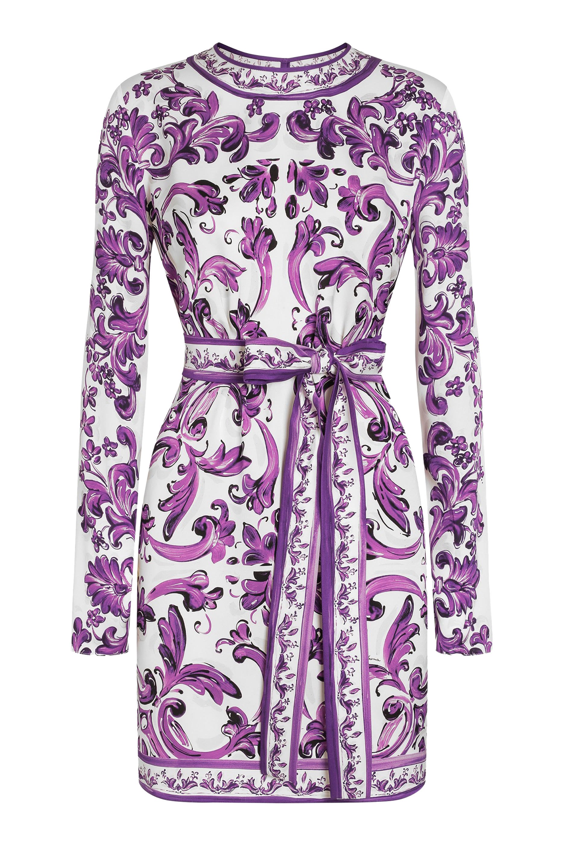 فستان بطبعة مايولكا شارموز