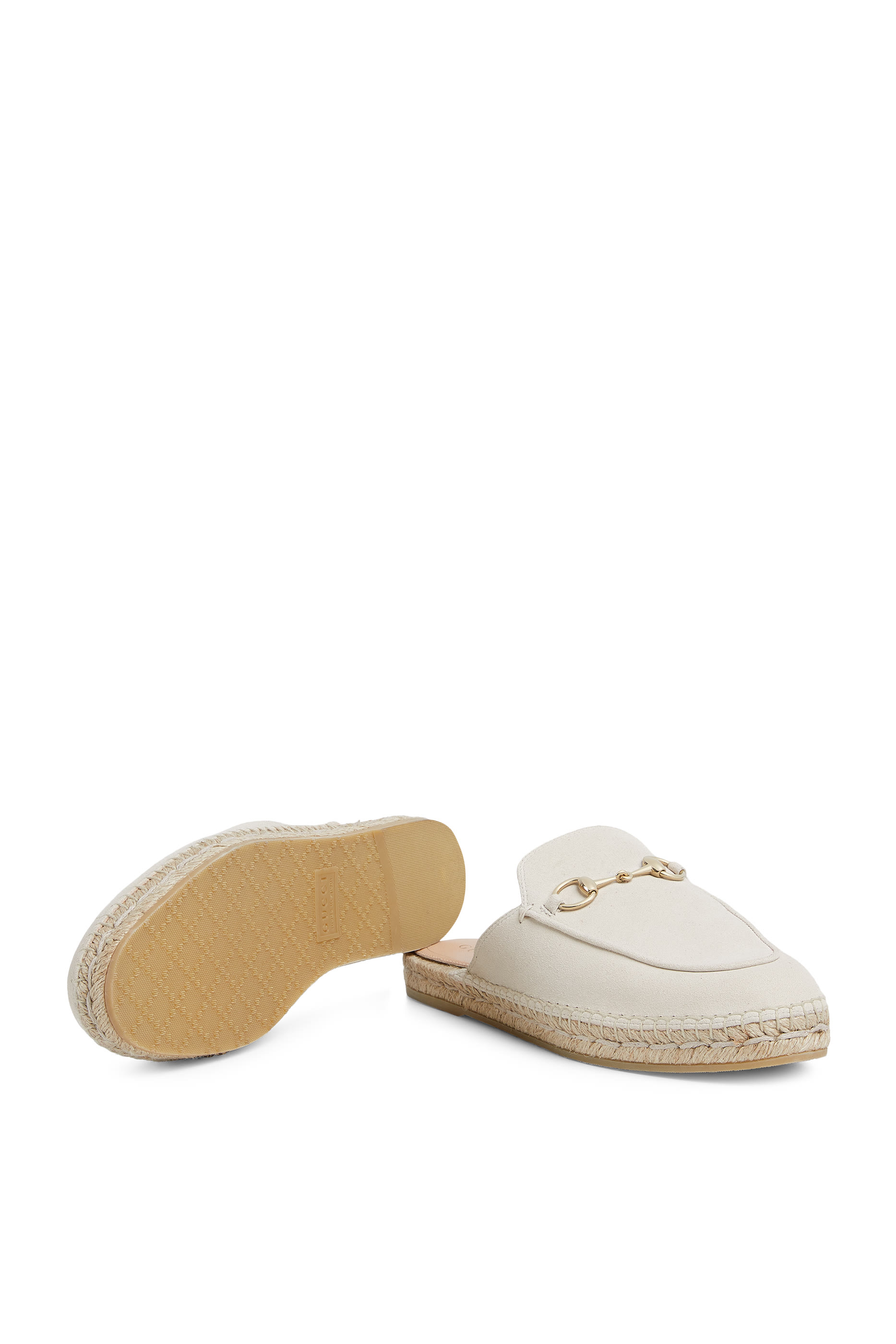 حذاء إسبادريل مفتوح من الخلف بحلية لجام الحصان