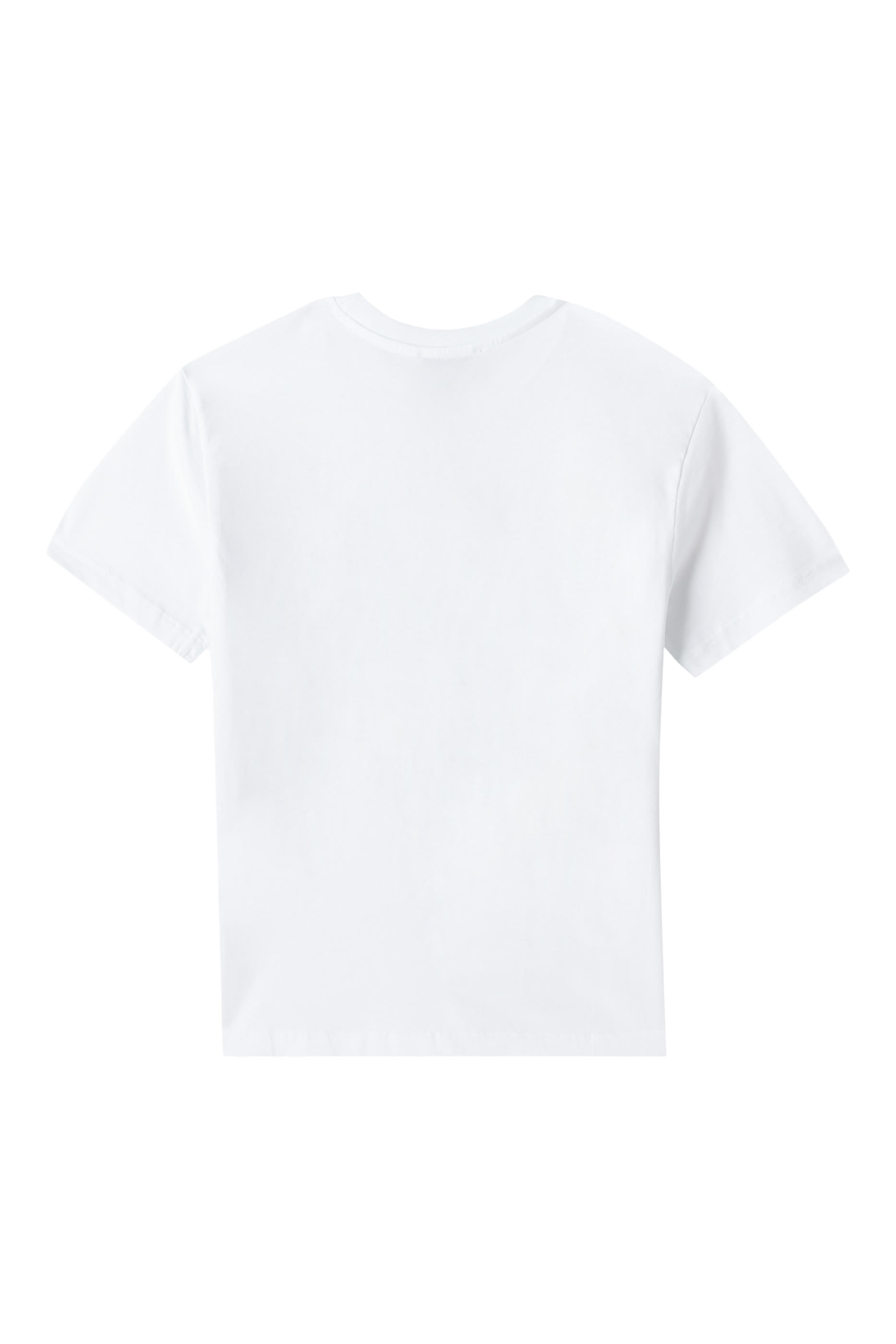 تيشيرت بشعار الماركة قطن للأطفال