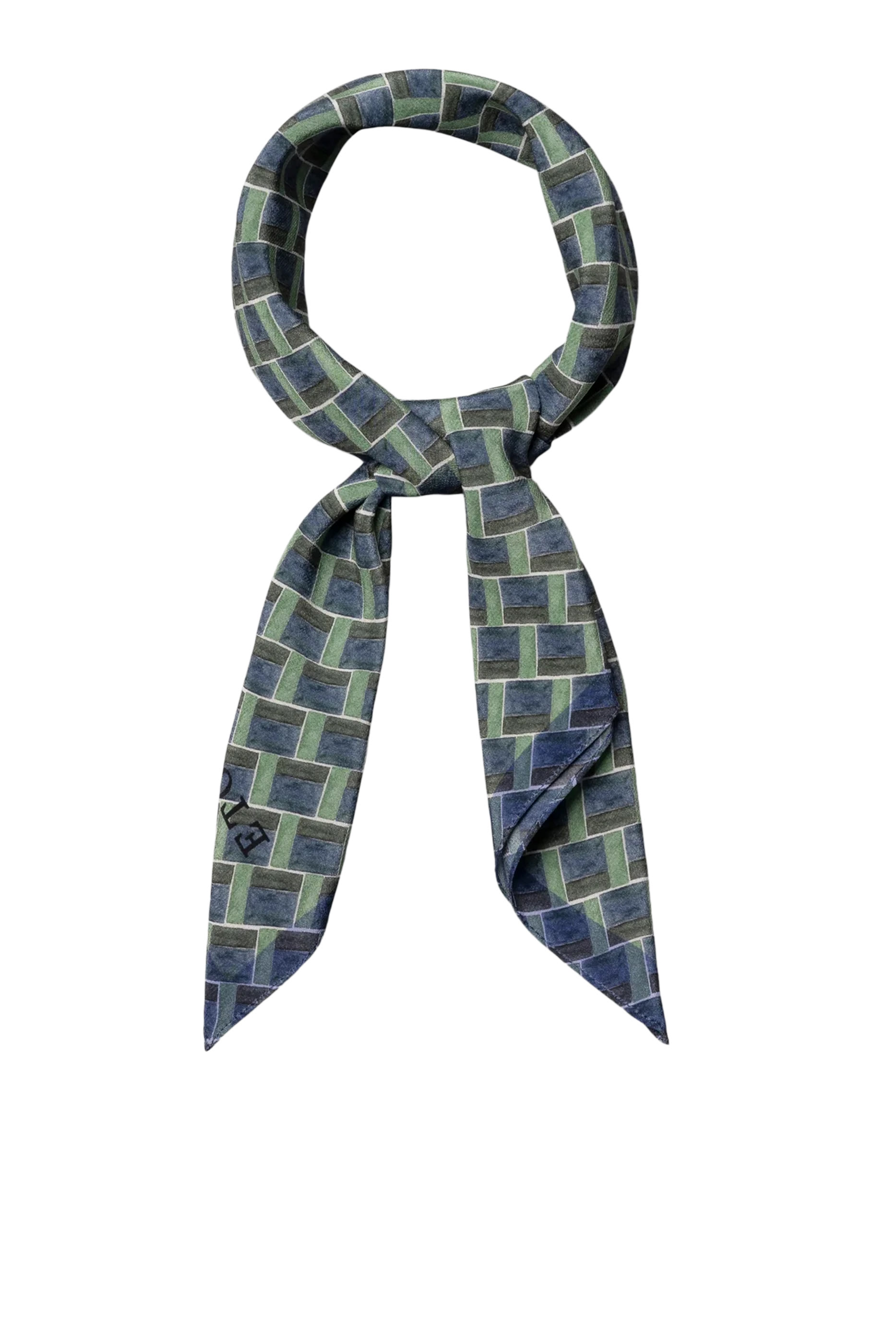 باندانا بنقشة هندسية حرير