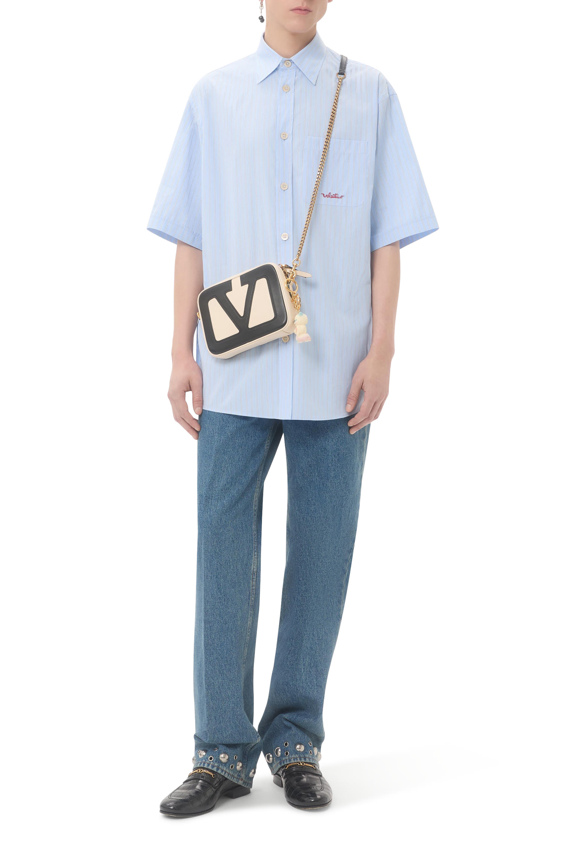 قميص بتطريز قطن