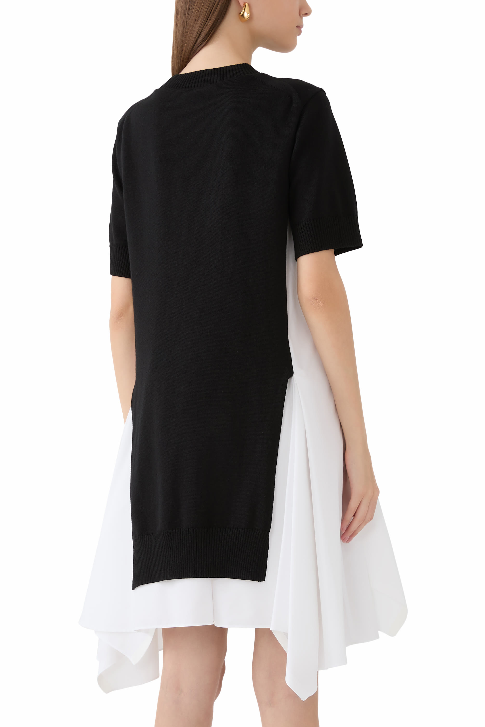 فستان نسيج قطن وبولين