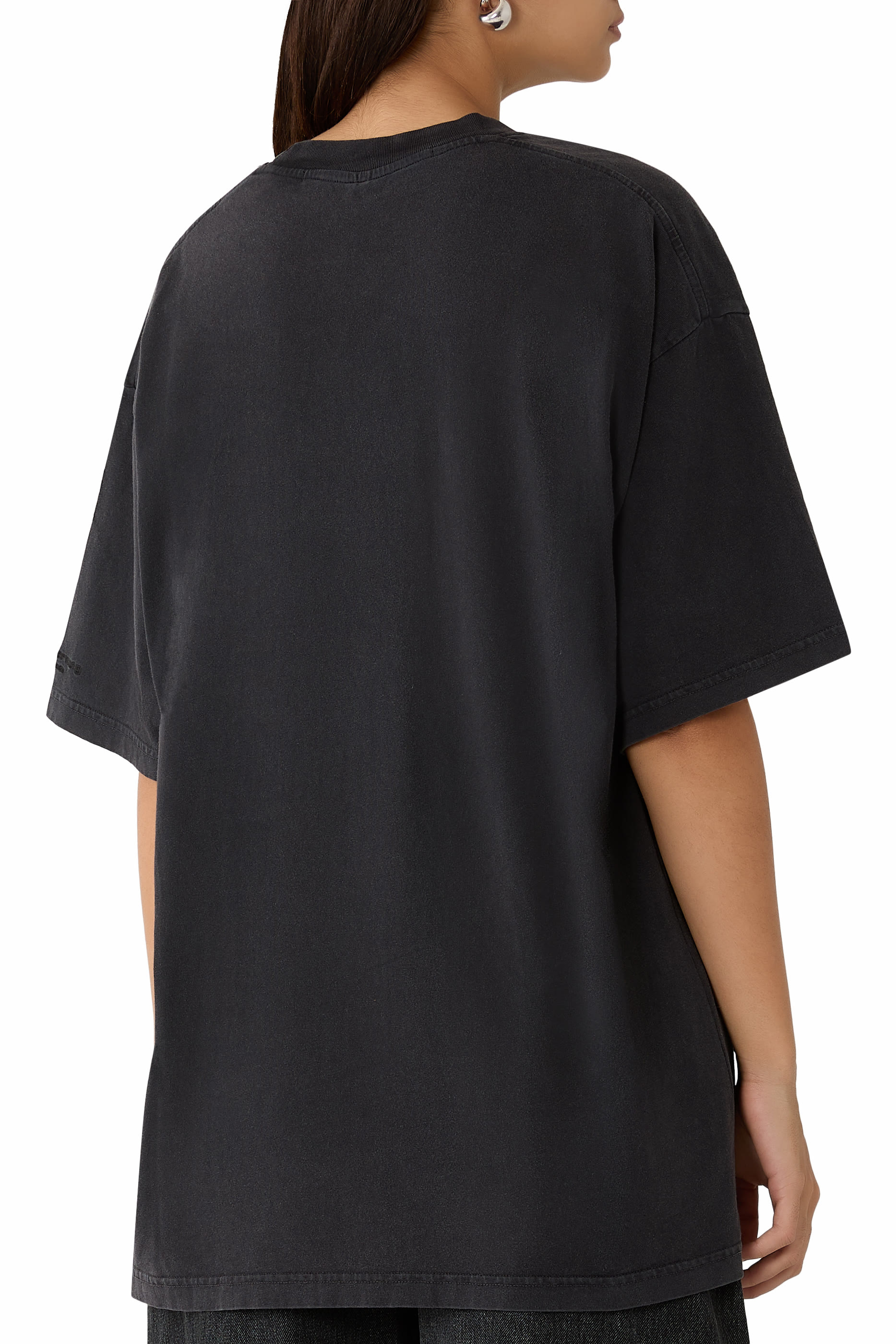 تيشيرت بنقشة غرافيكية بكريستال