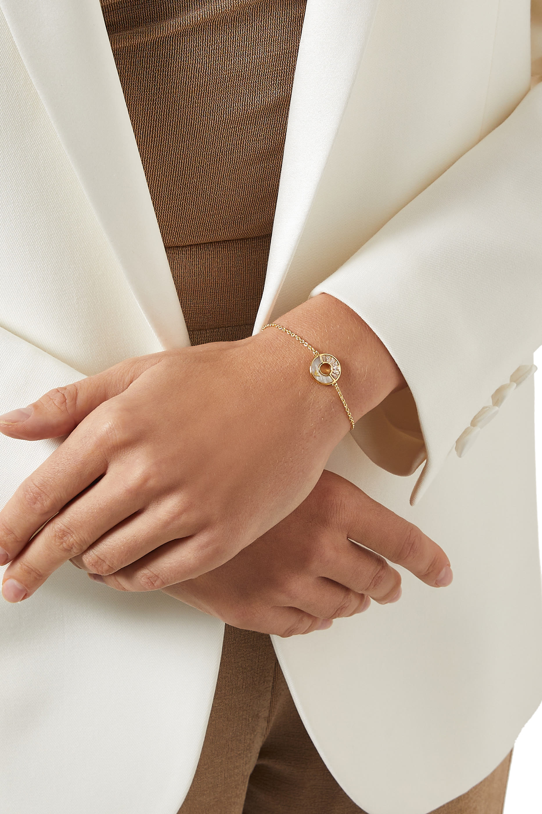 سوار إيسنشل مرصع بعرق اللؤلؤ، فضة إسترلينية