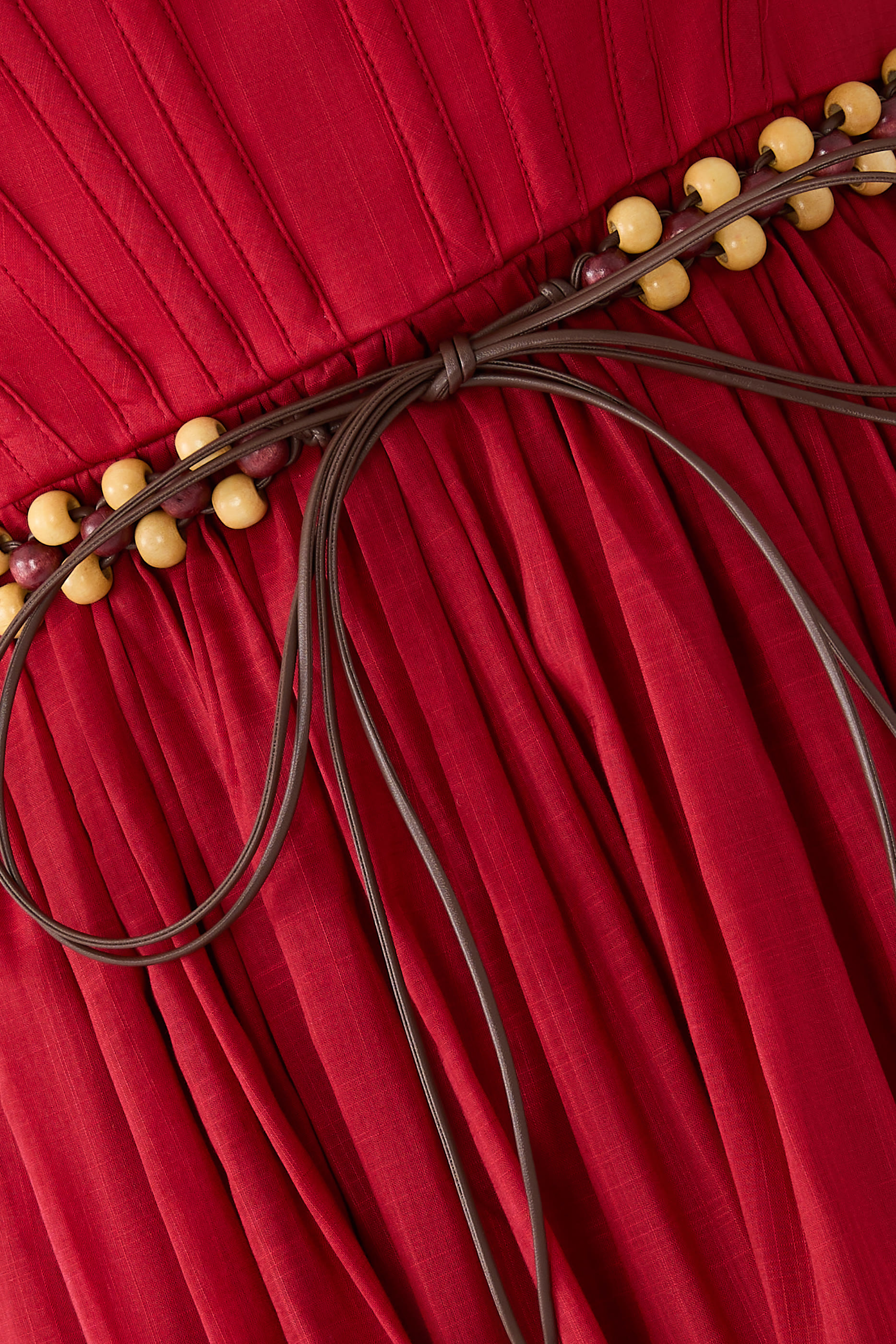 فستان ريانون متوسط الطول بصدرية كورسيه