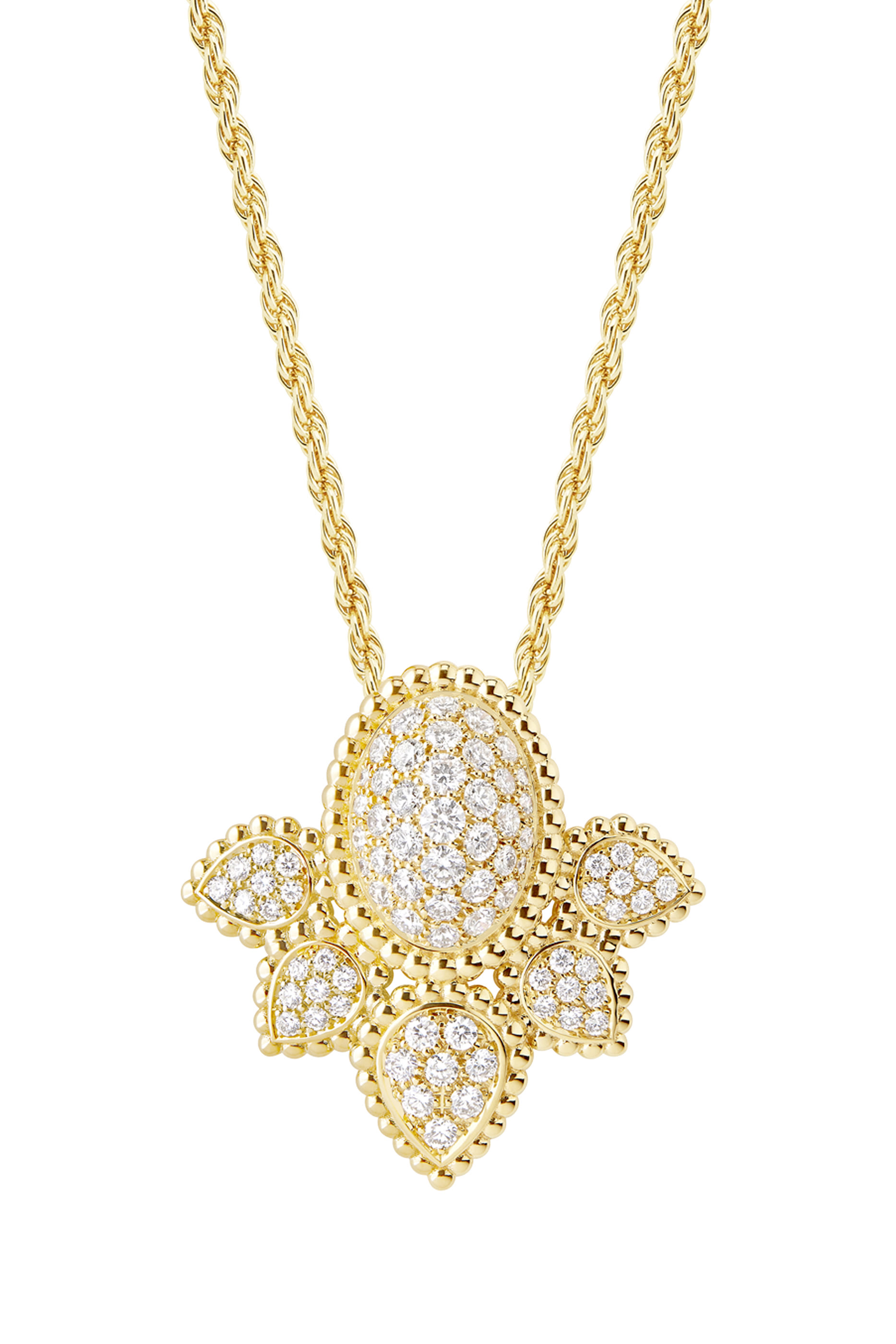 قلادة سيربنت بوهيم فينتج بدلاية مرصعة بماس، ذهب أصفر عيار 18