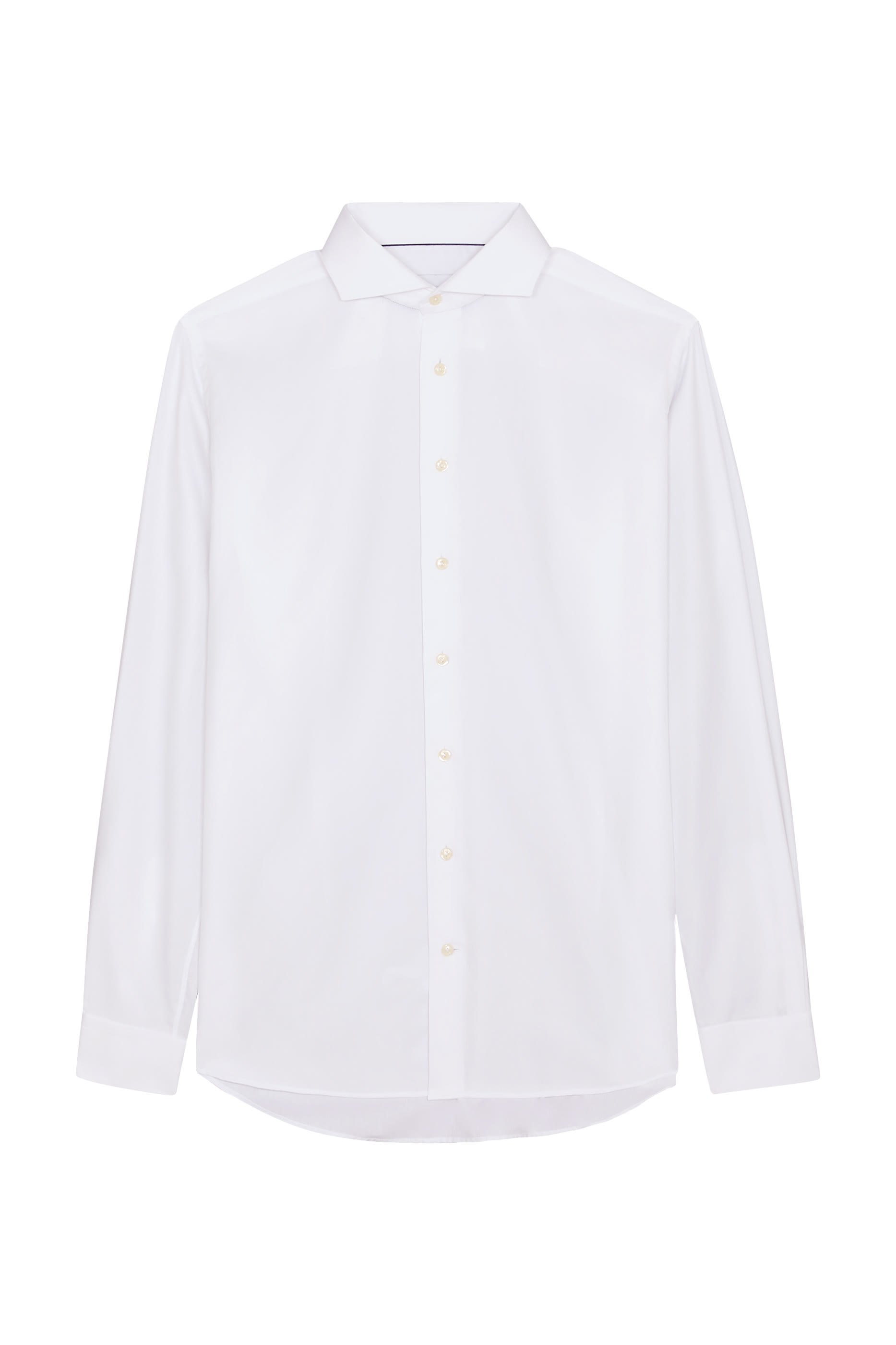 قميص دوبي مميز للماركة بلون شبه سادة