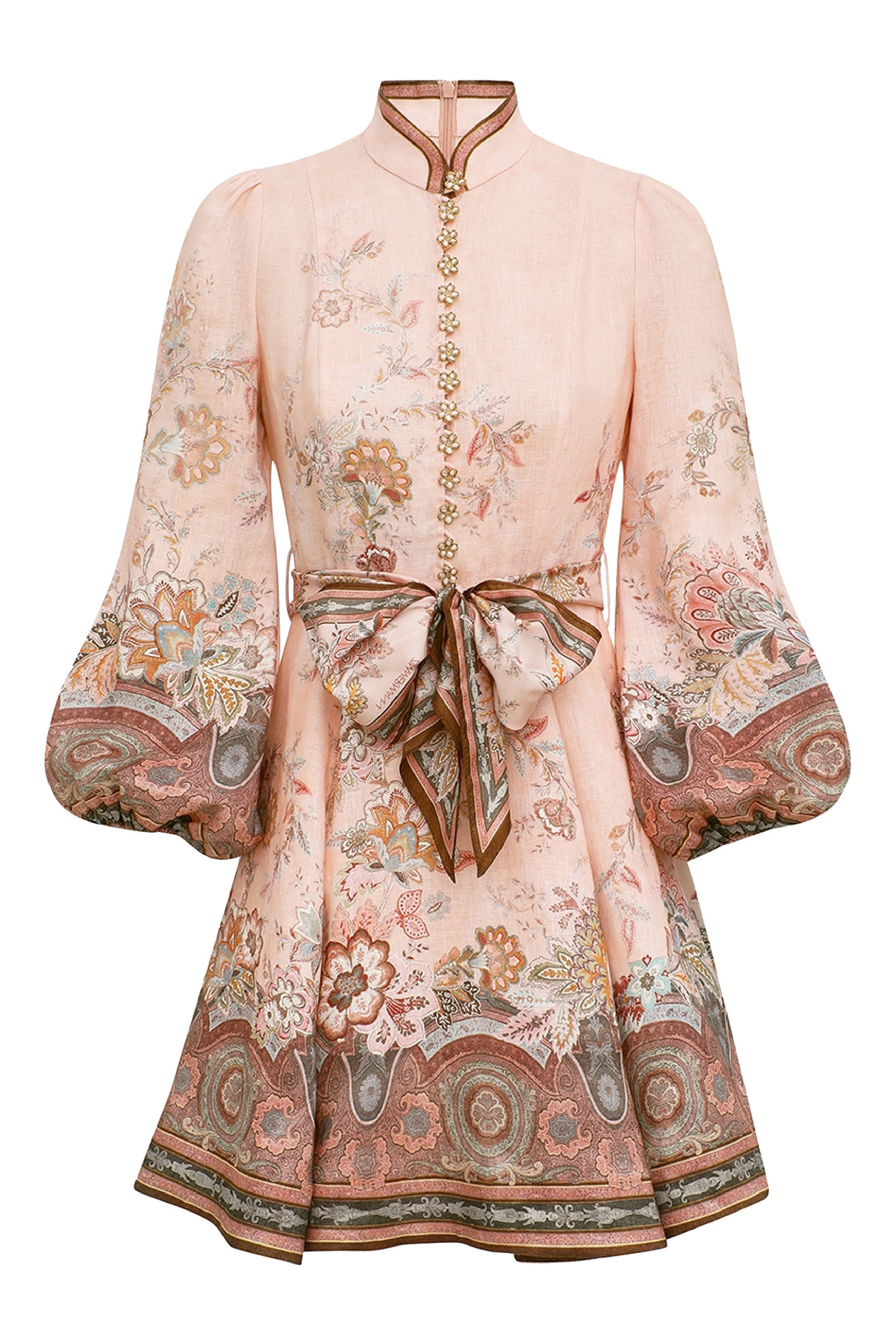 فستان ألكيمي قصير بأزرار