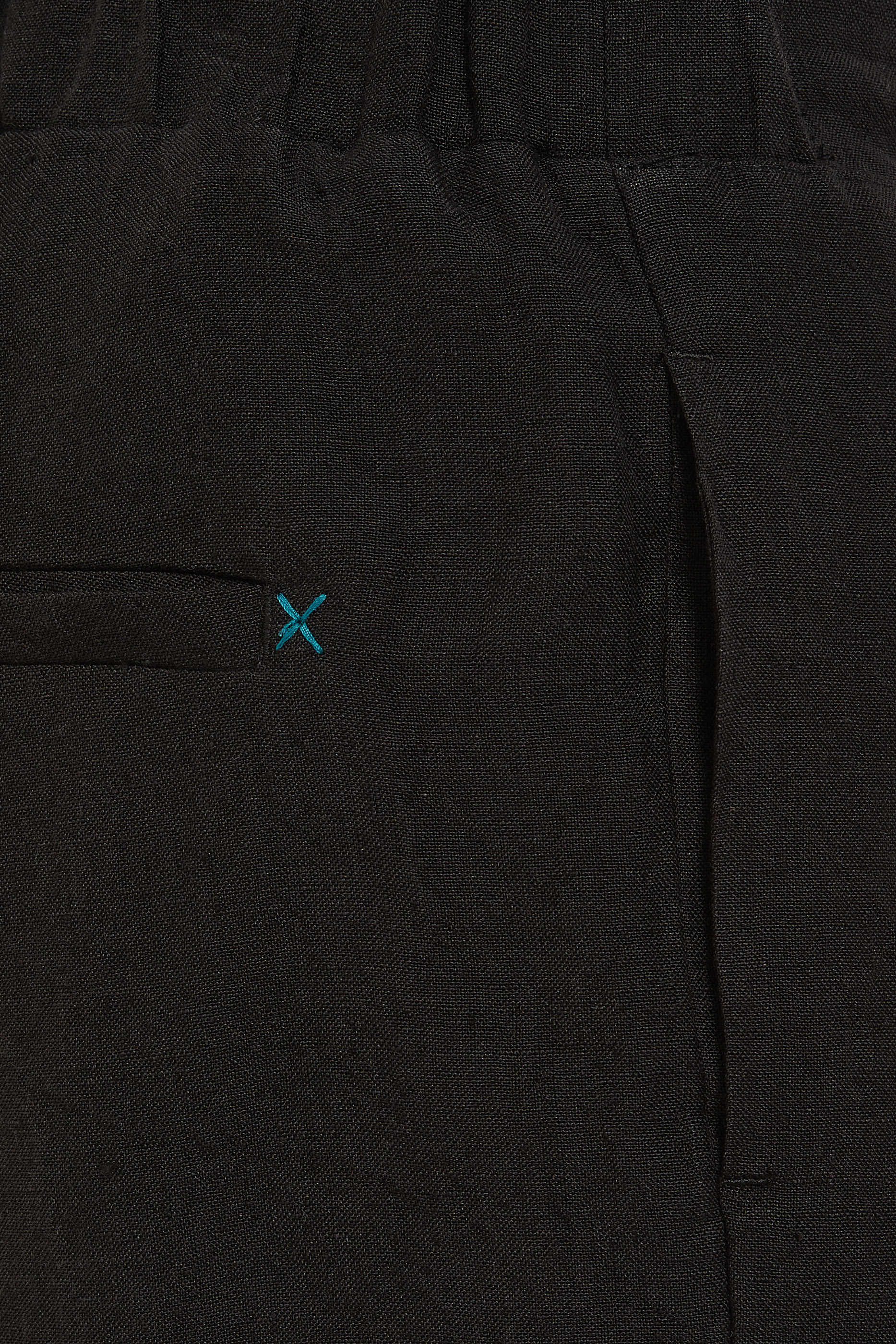 شورت كتان مطاطي