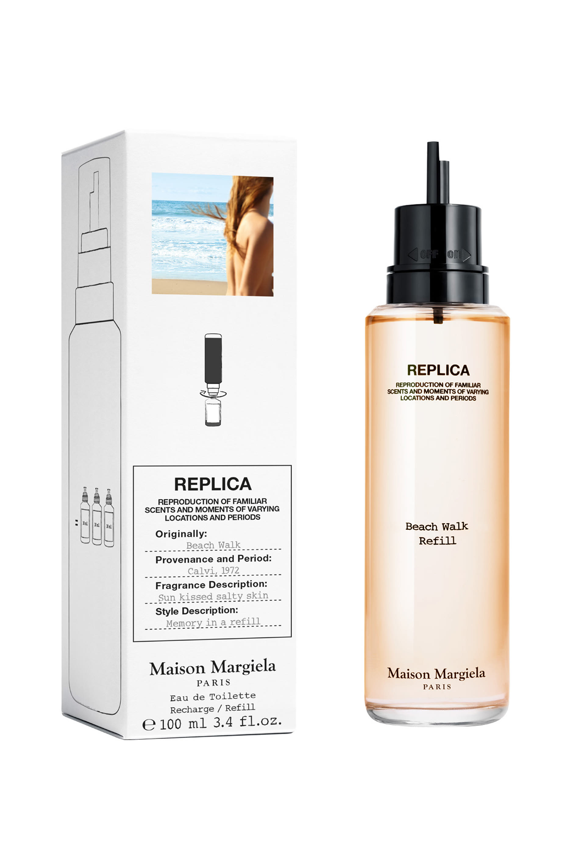 عبوة إعادة ملء أو دو تواليت ريبليكا بيتش ووك