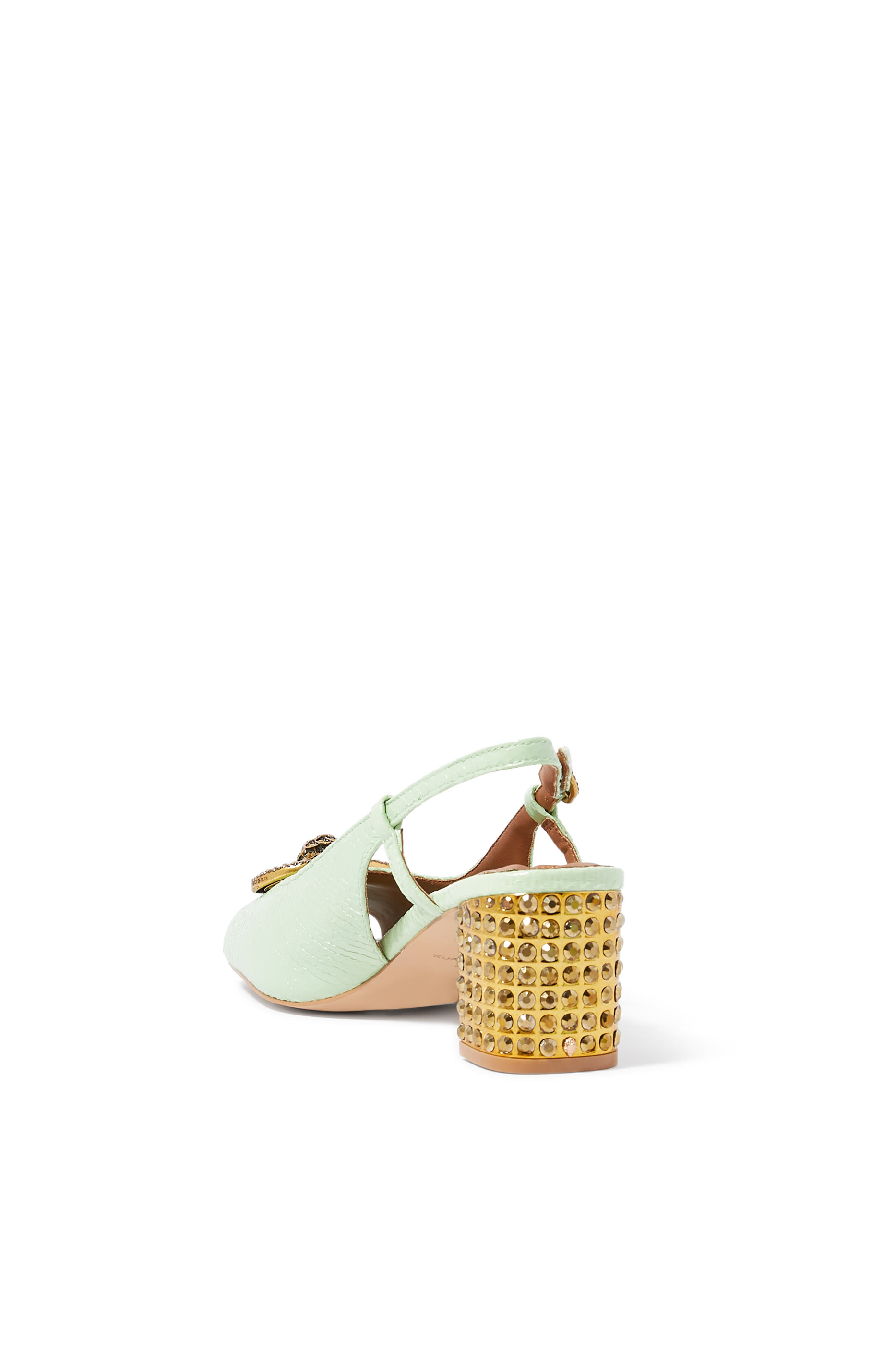 حذاء تشيليسا بكعب 60 ونعل عريض بسير خلفي