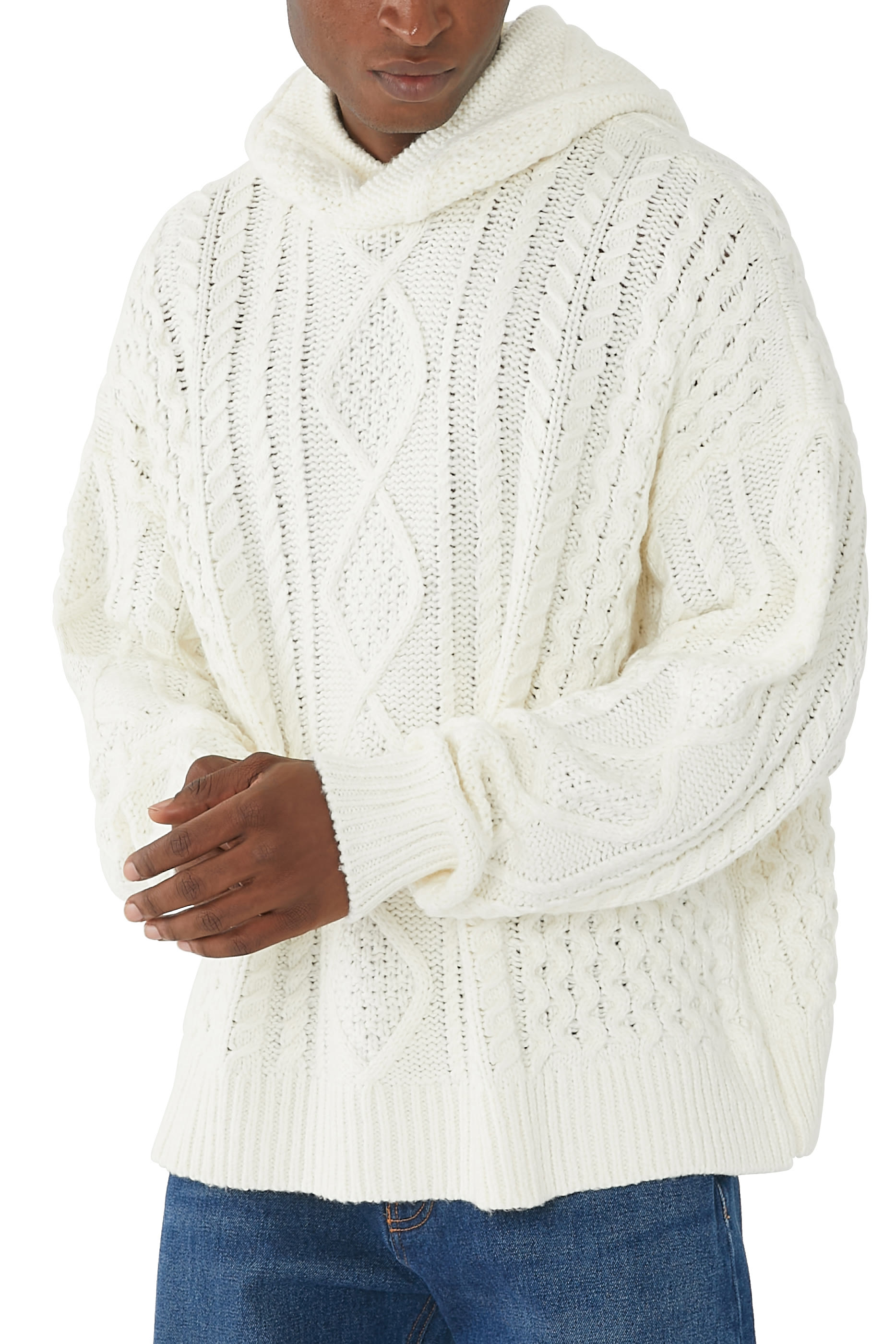 هودي منسوج بغرزة االضفيرة