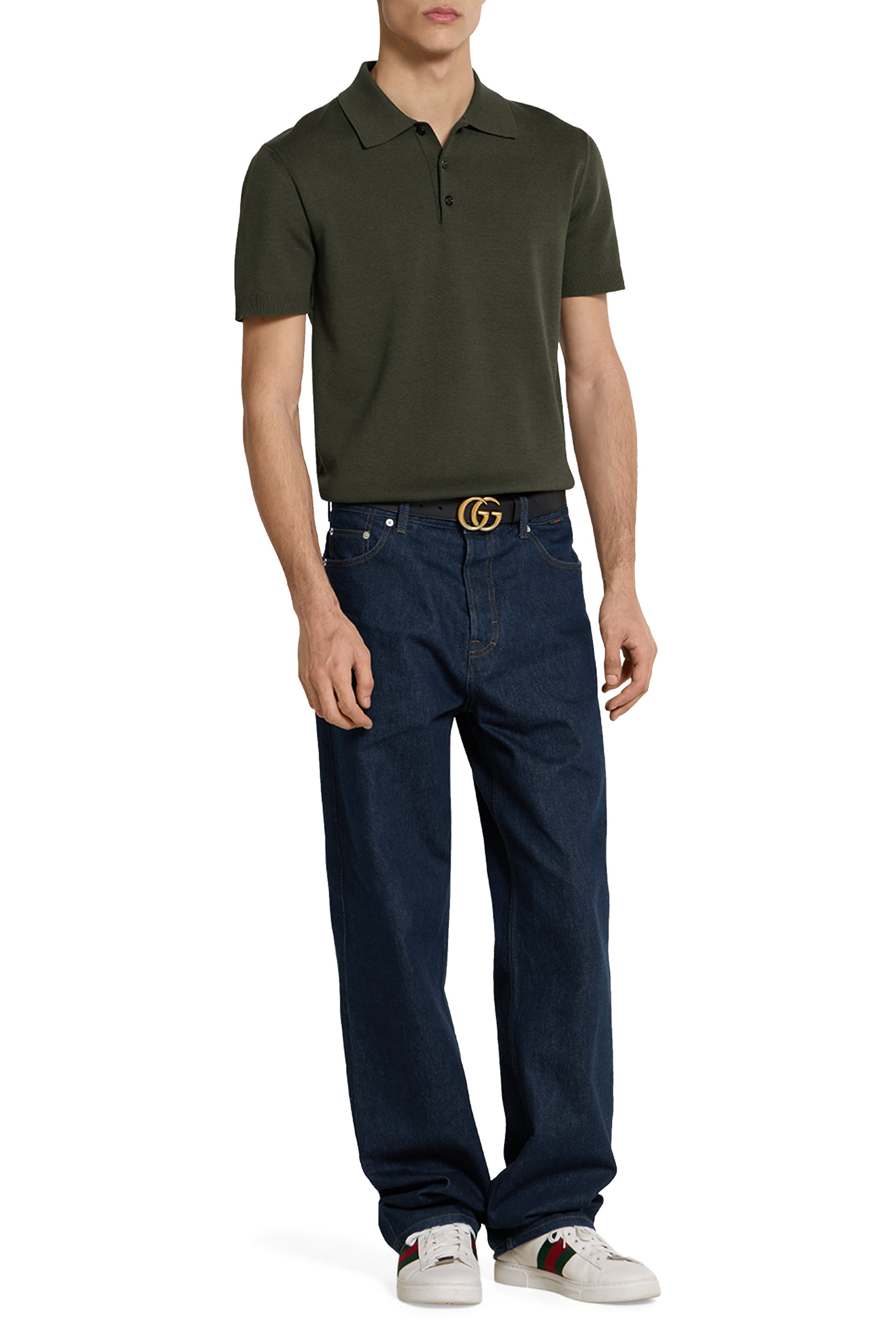 قميص بولو منسوج