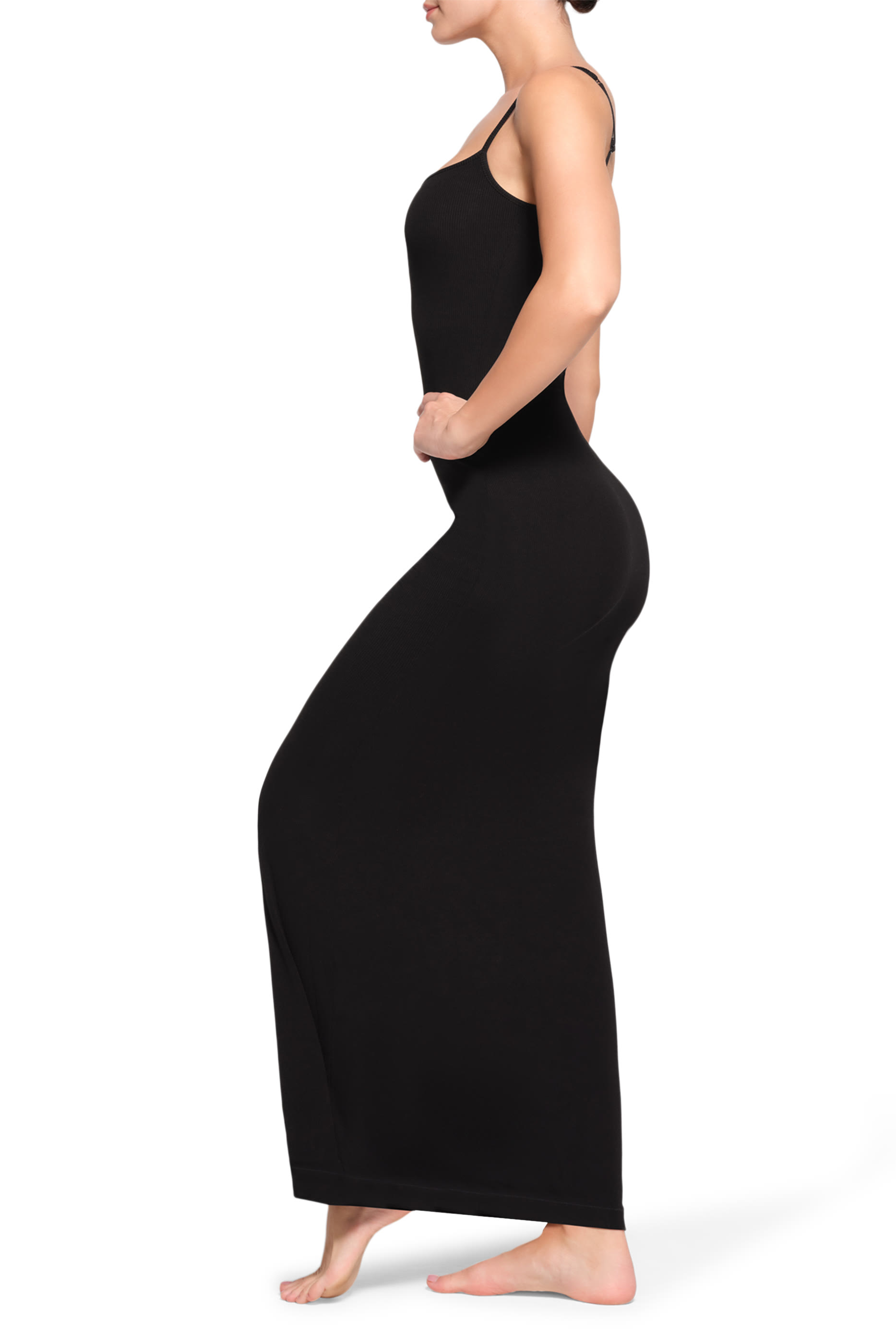 فستان طويل سهل الارتداء لونج ناعم