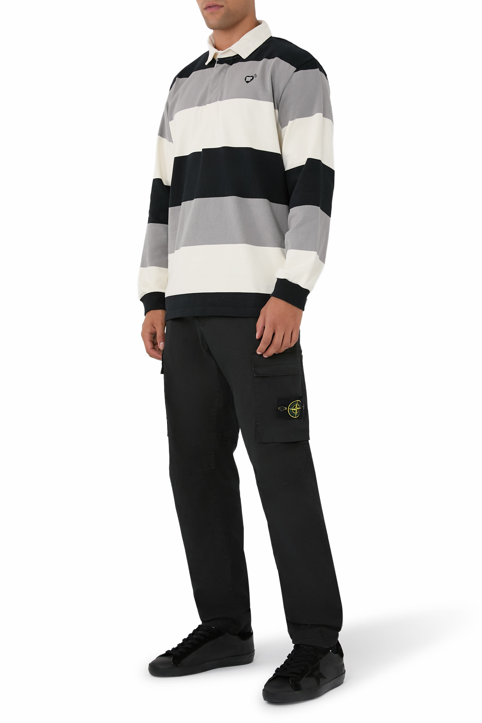 بنطال كارجو قطن تويل سوبيما مطاطي