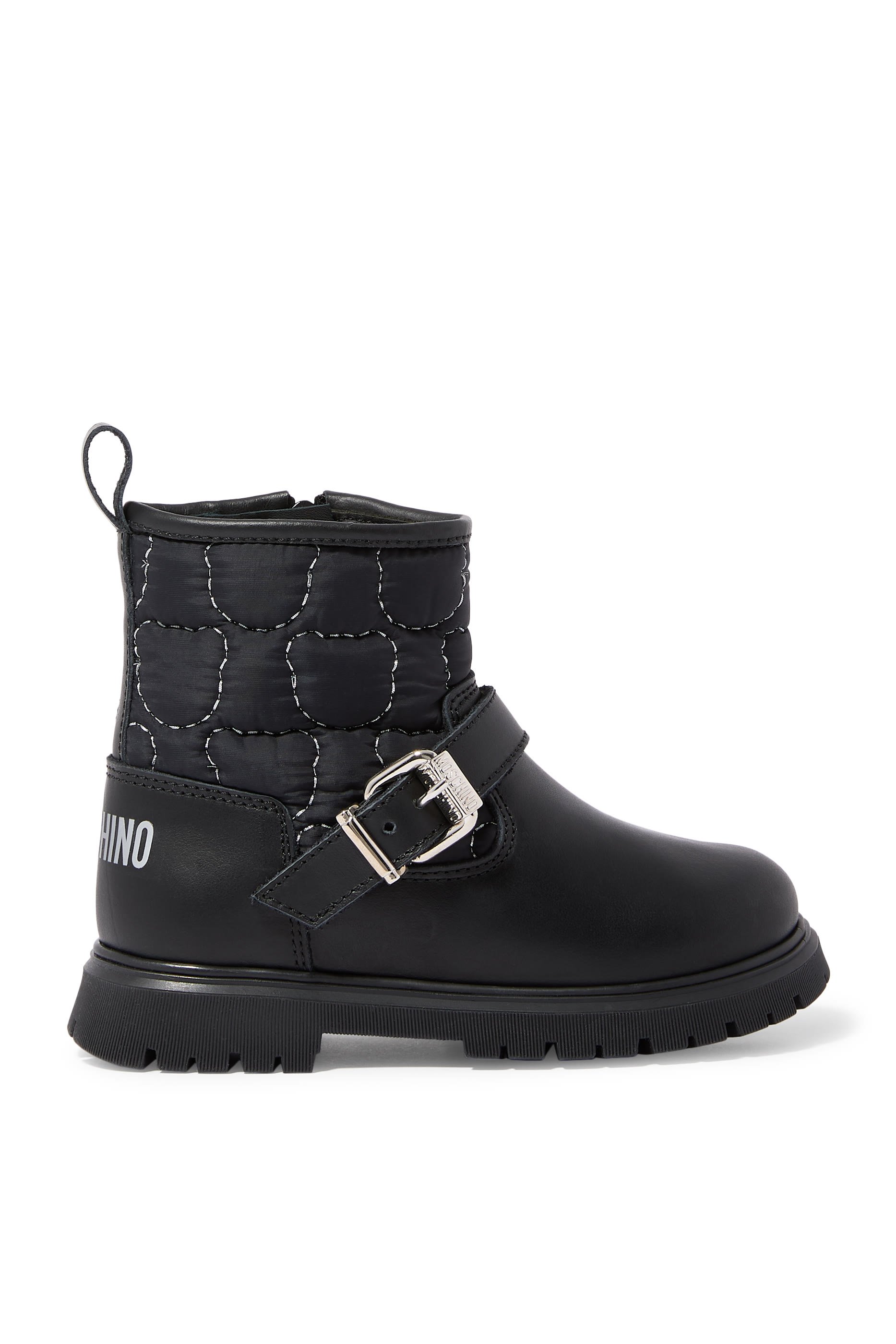 حذاء بوت تيدي بطول الكاحل بتصميم مبطن للأطفال