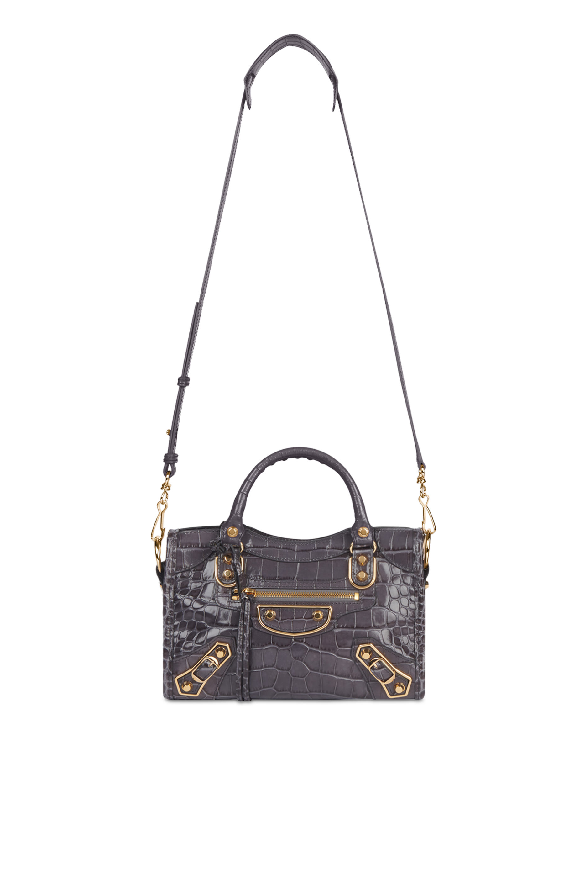 حقيبة سيتي صغيرة بحافة لامعة