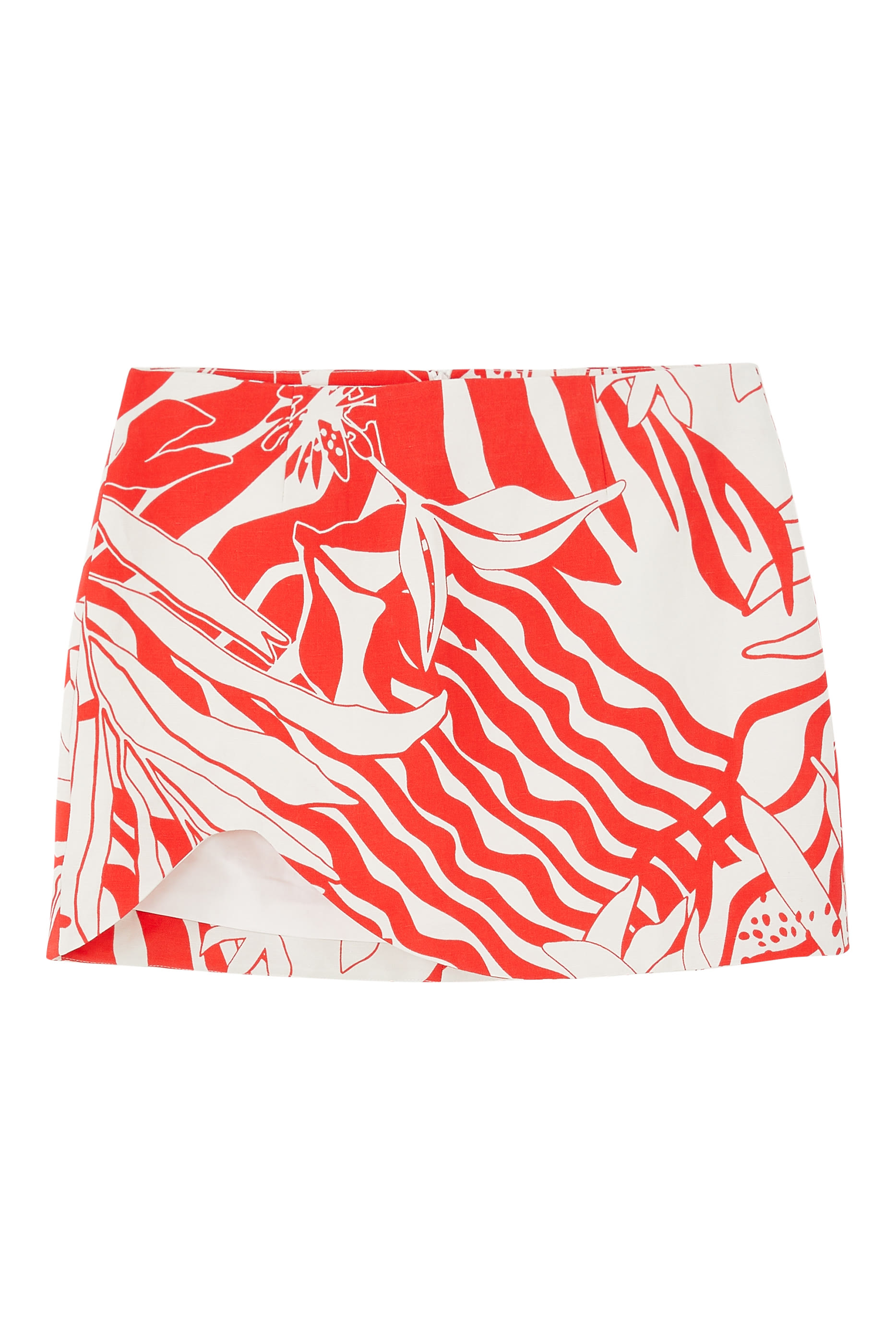 تنورة إيريليس قصيرة بتصميم غير متماثل ميكرو