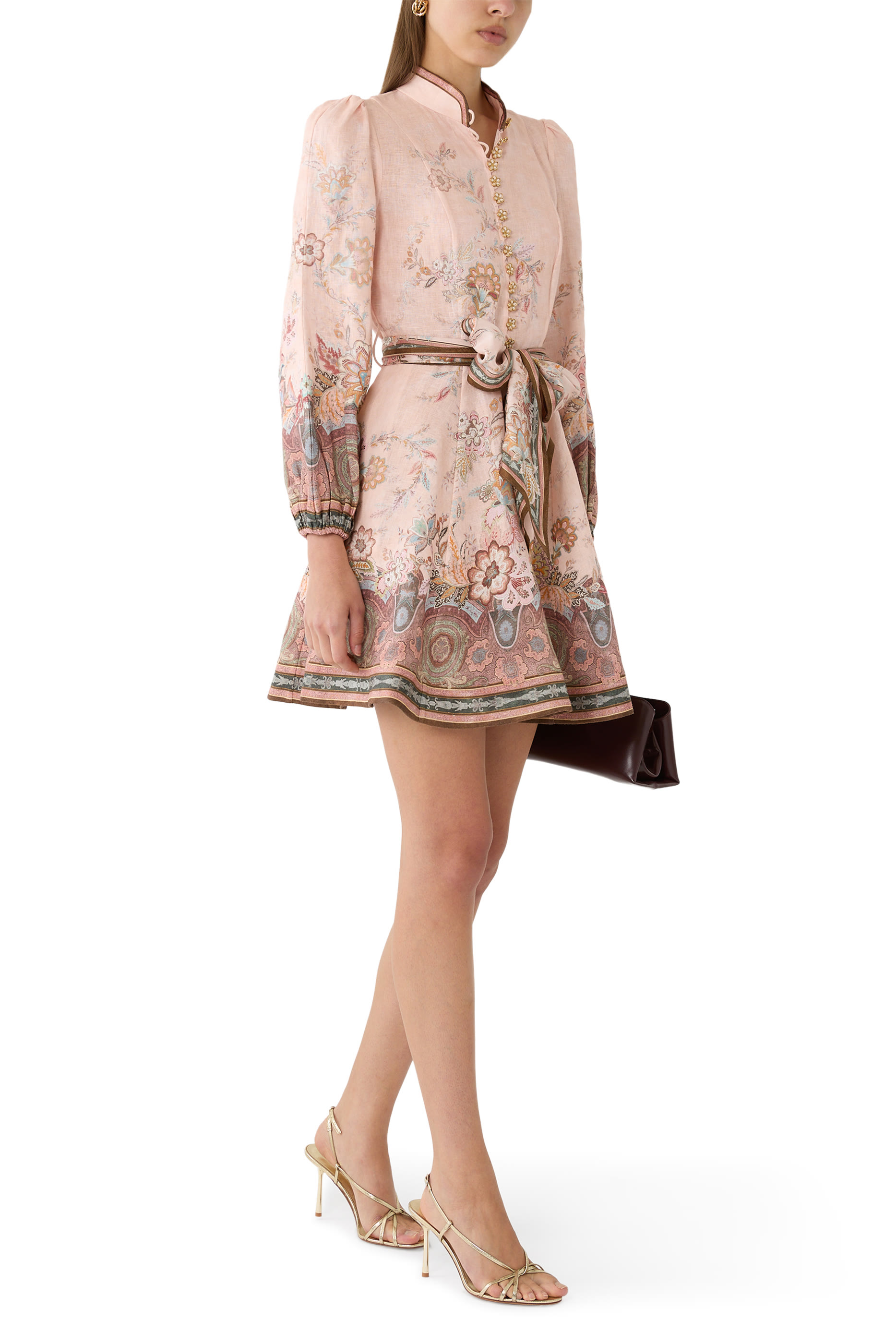 فستان ألكيمي قصير بأزرار