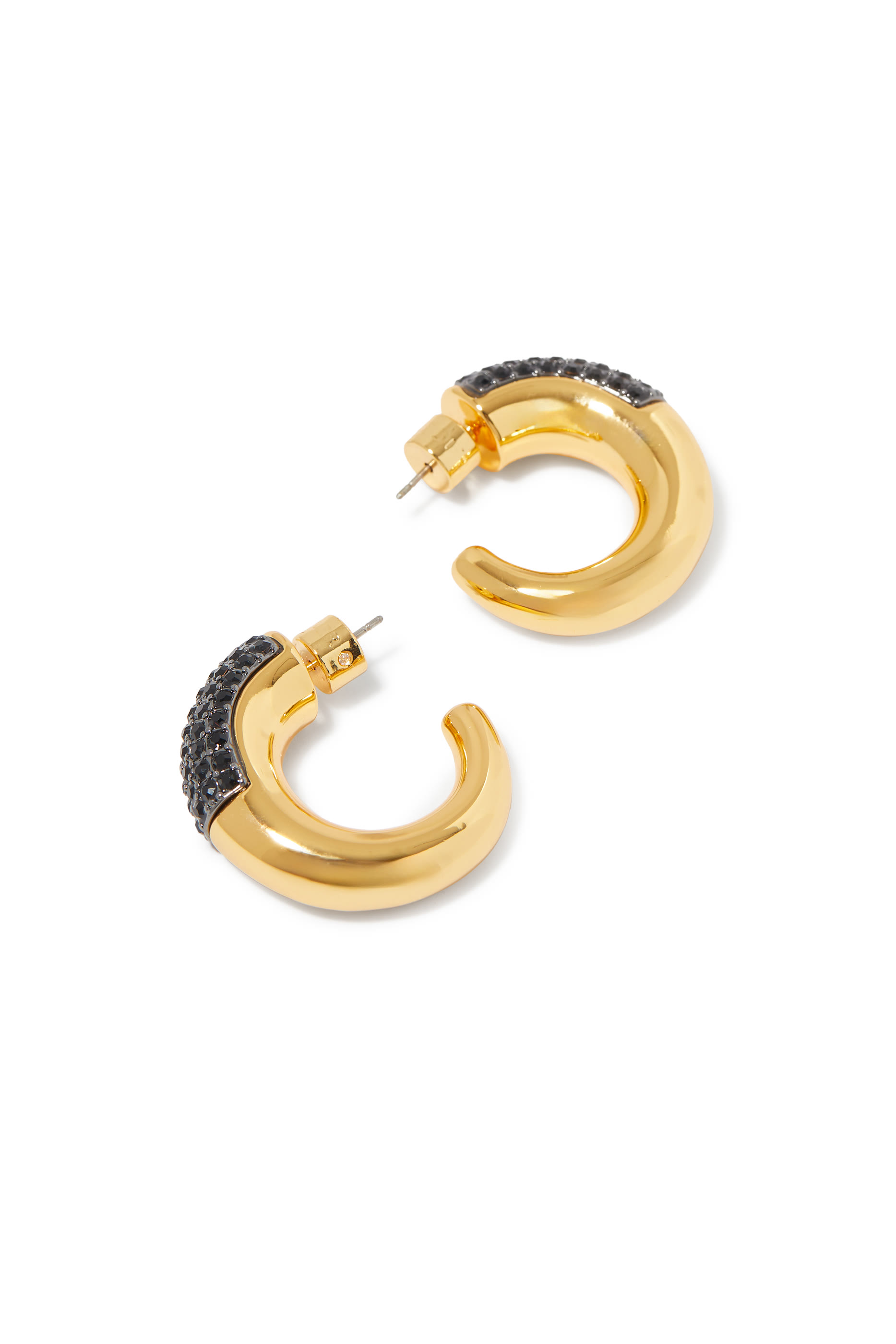 أقراط مستديرة كنسينغتون مرصعة بأحجار