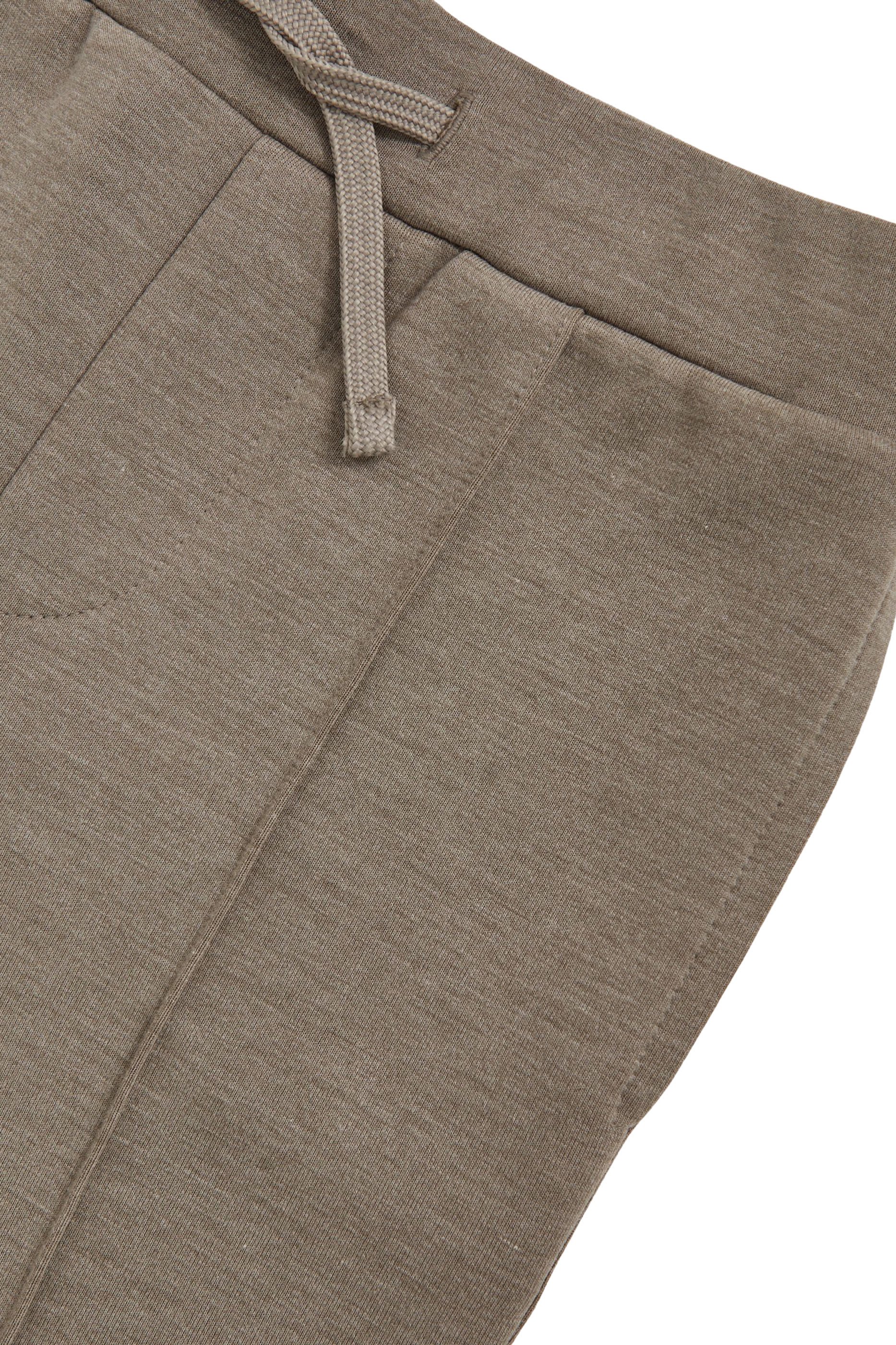 بنطال رياضي برباط تضييق نسيج متشابك للأطفال