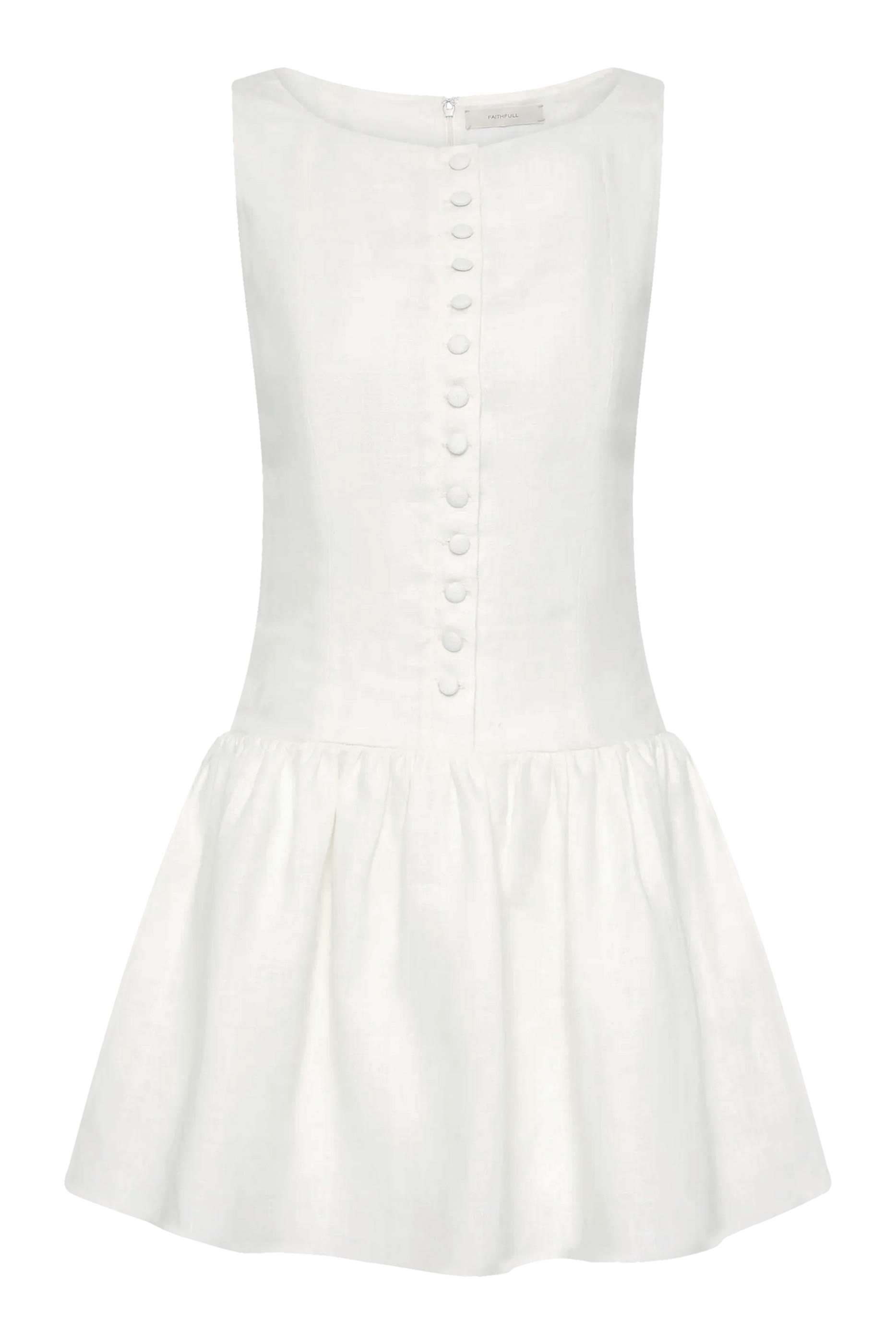 فستان بلير قصير بأزرار