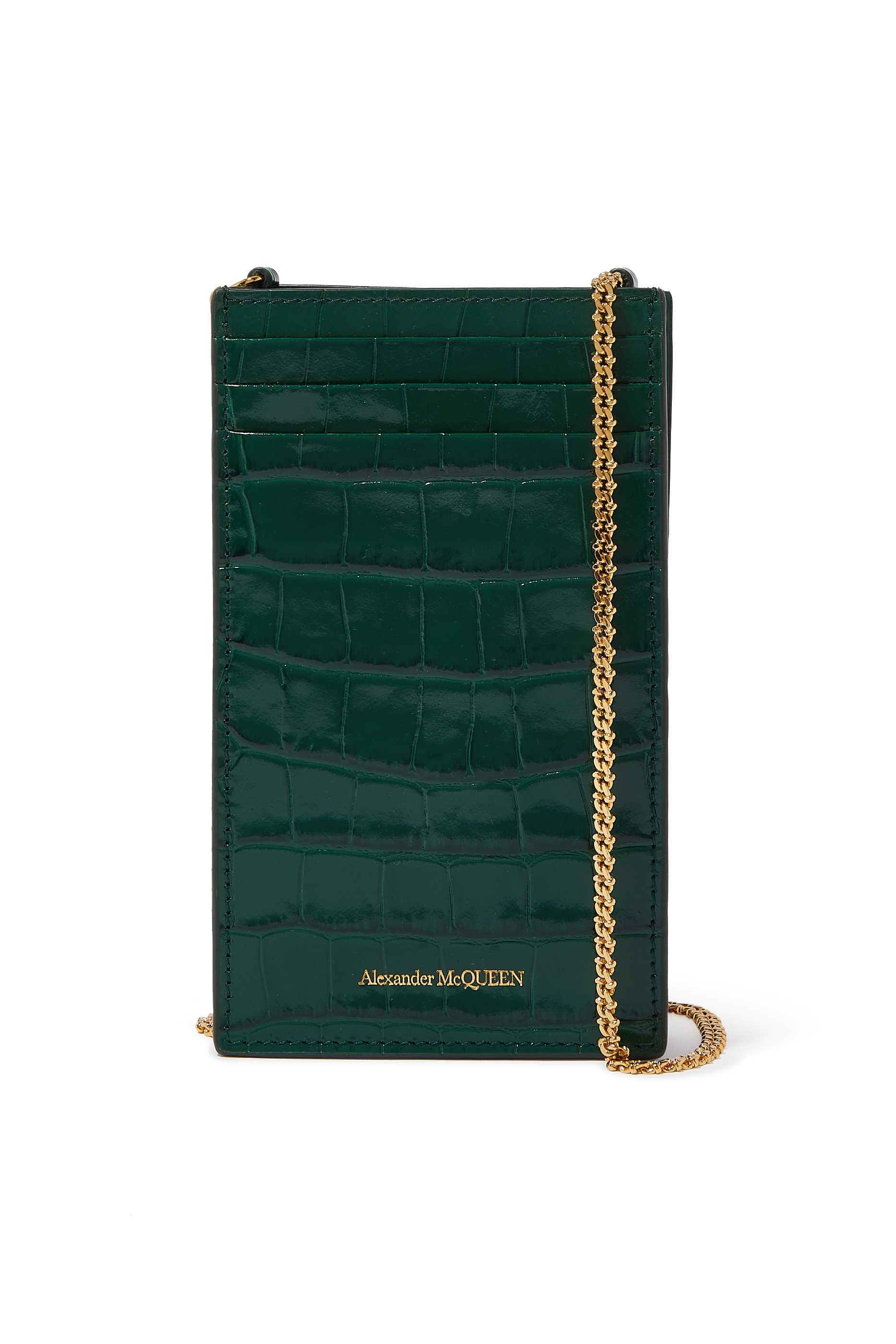 حافظة للهاتف بحمالة سلسلة وحلية جمجمة