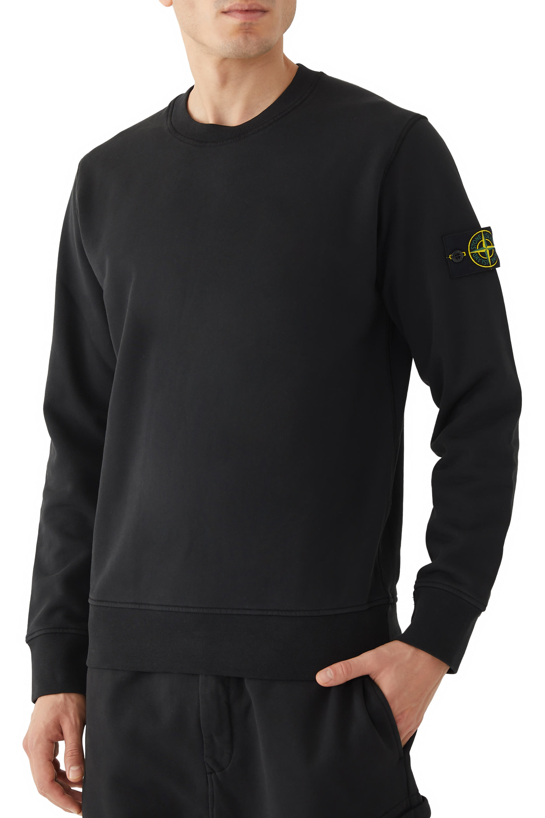 سويت شيرت برقعة شعار الماركة