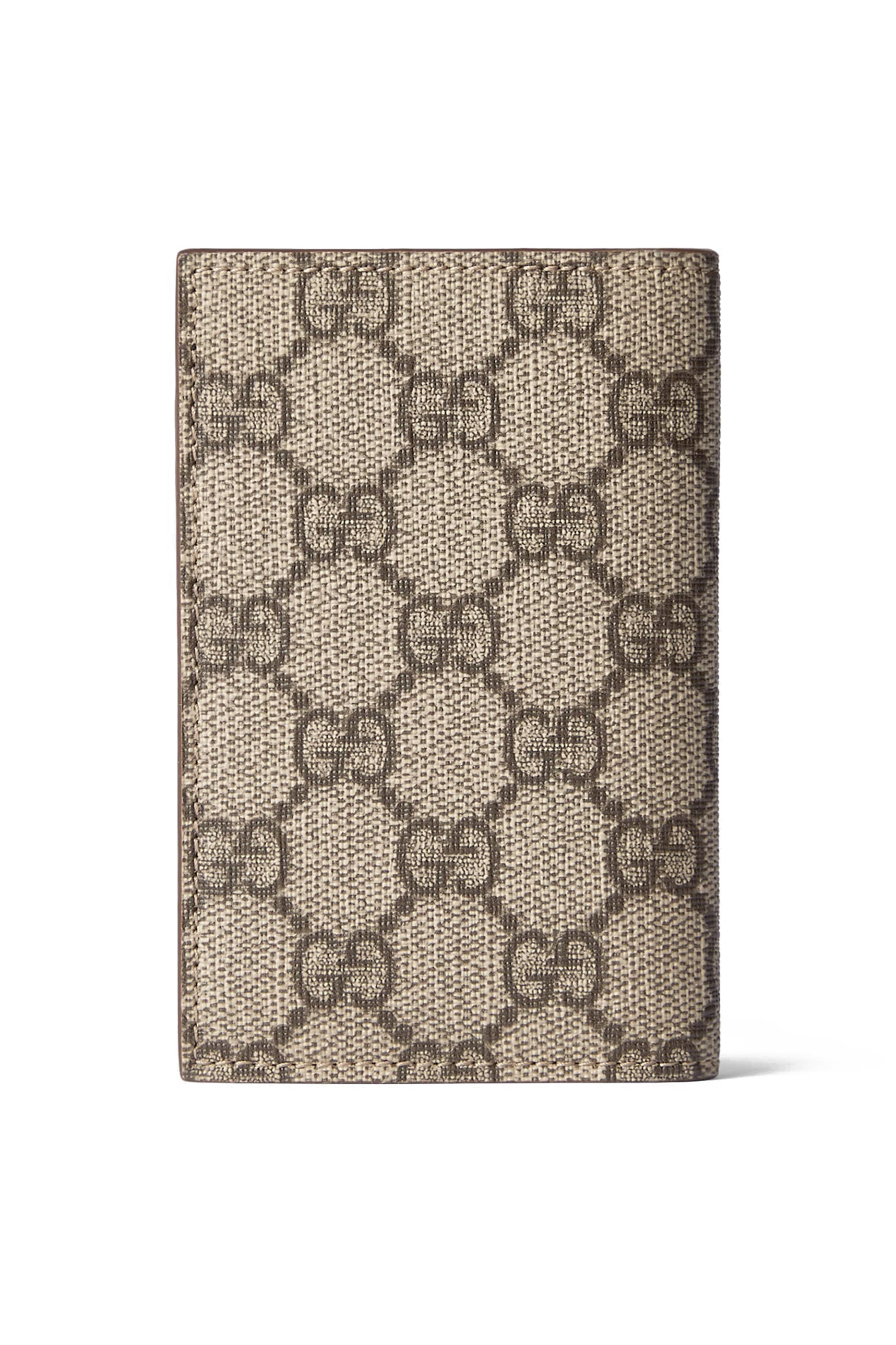 حافظة بطاقات بتصميم مستطيل بحرفي شعار الماركة