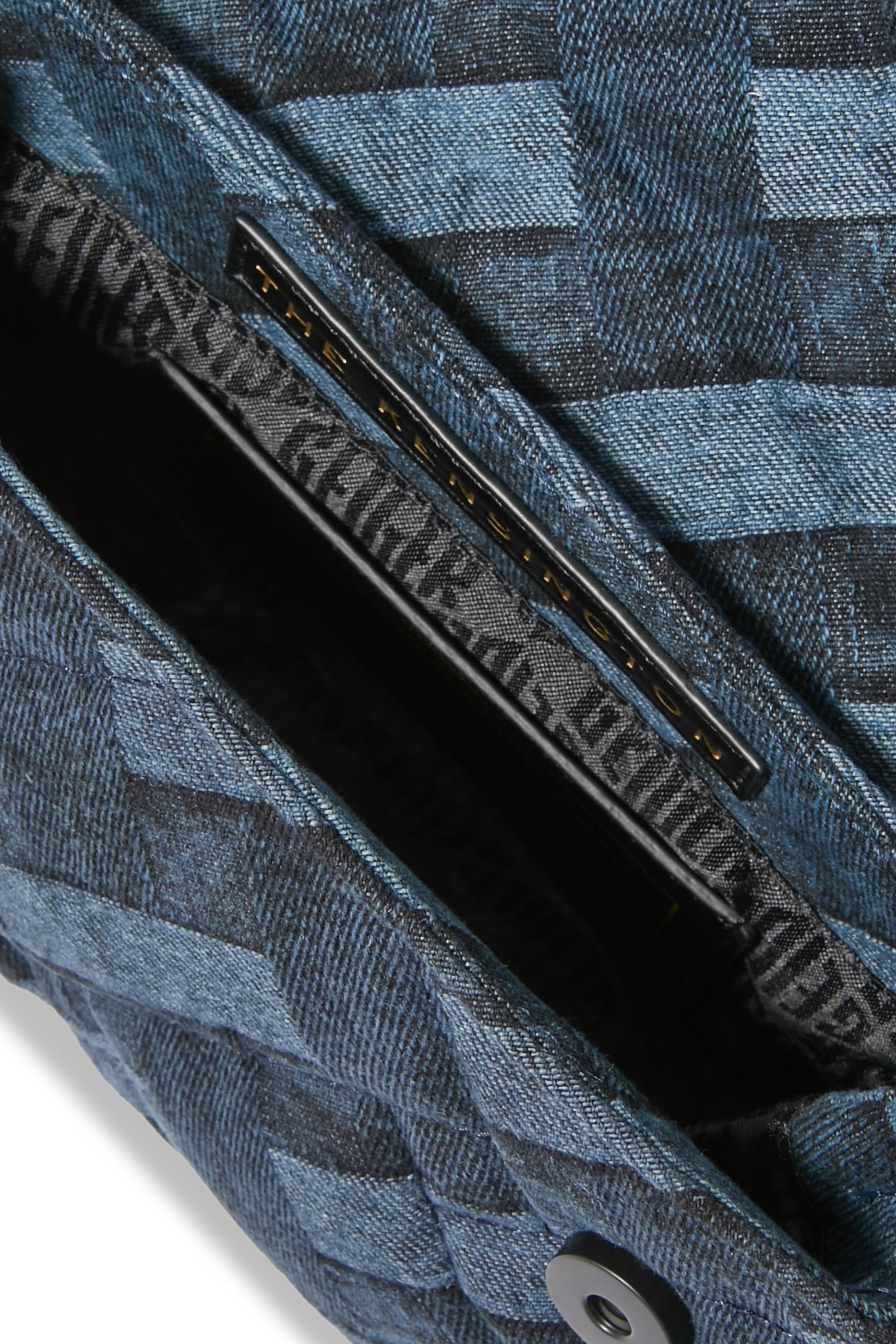 حقيبة كتف كنسنغتون صغيرة دنيم ناعم