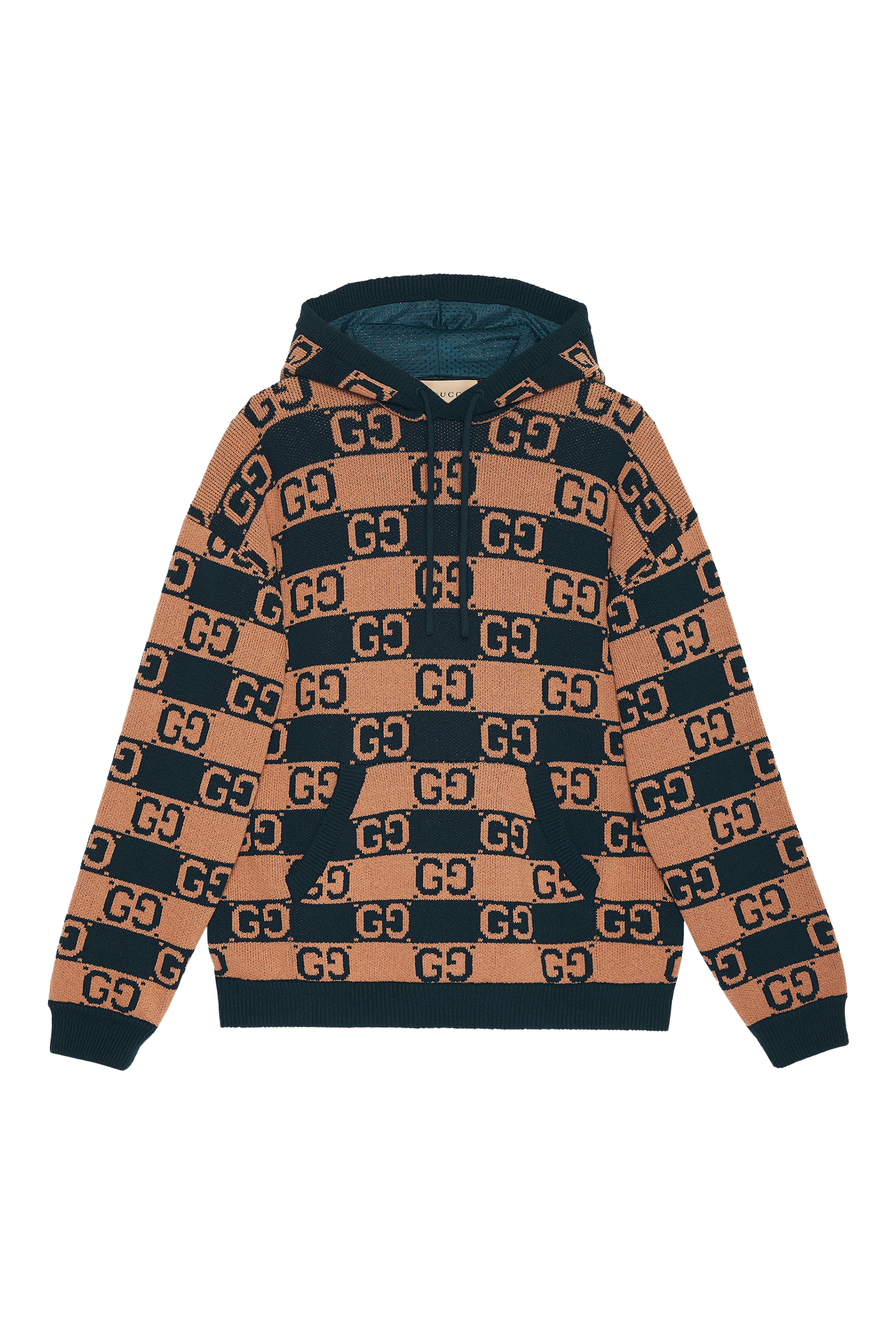 سويت شيرت بغطاء رأس بحرفي شعار الماركة