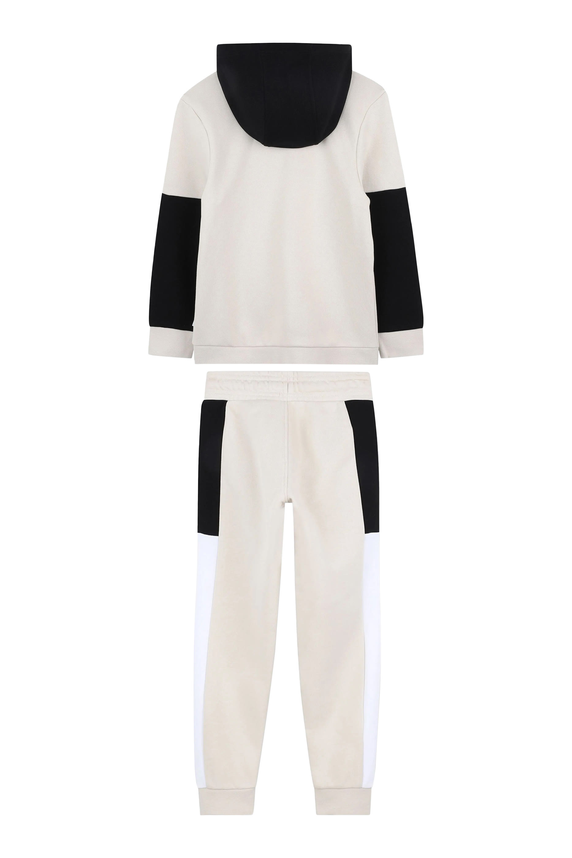 طقم بدلة رياضية بنقشة شعار الماركة للأطفال، 2 قطع