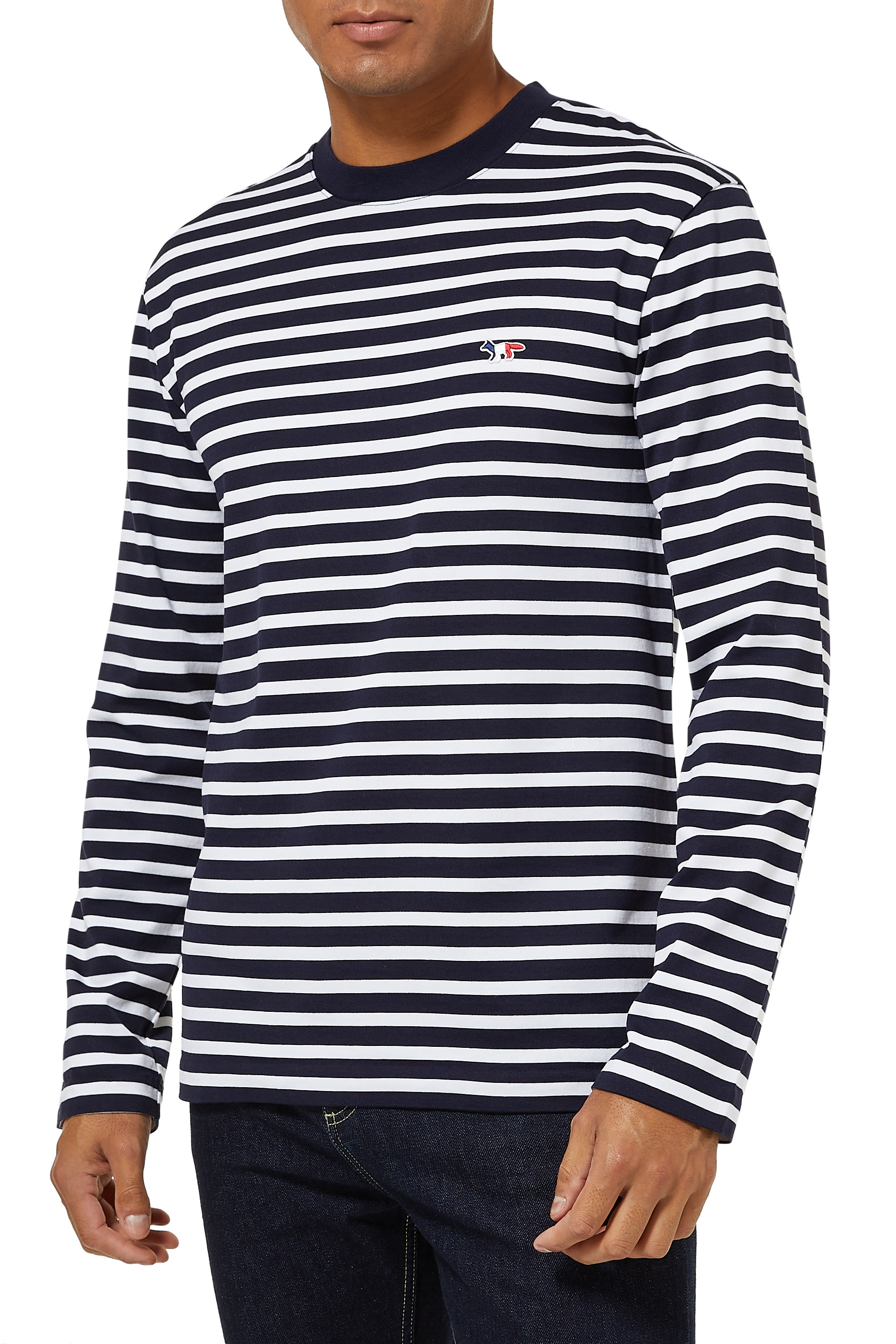 تي شيرت برقعة على شكل رأس ثعلب