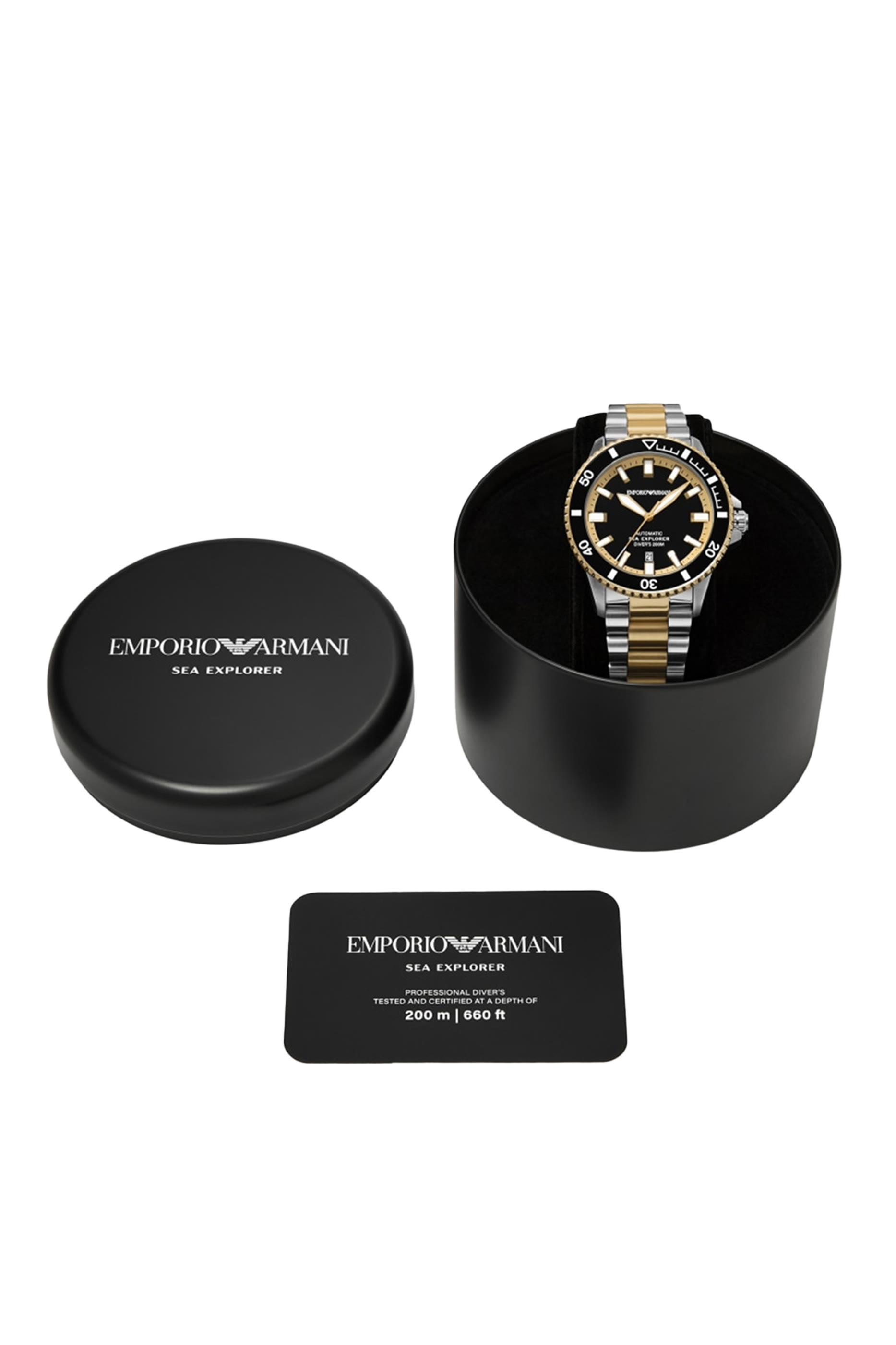 ساعة سي إكسبلورر أوتوماتيكية بلونين ستانليس ستيل 