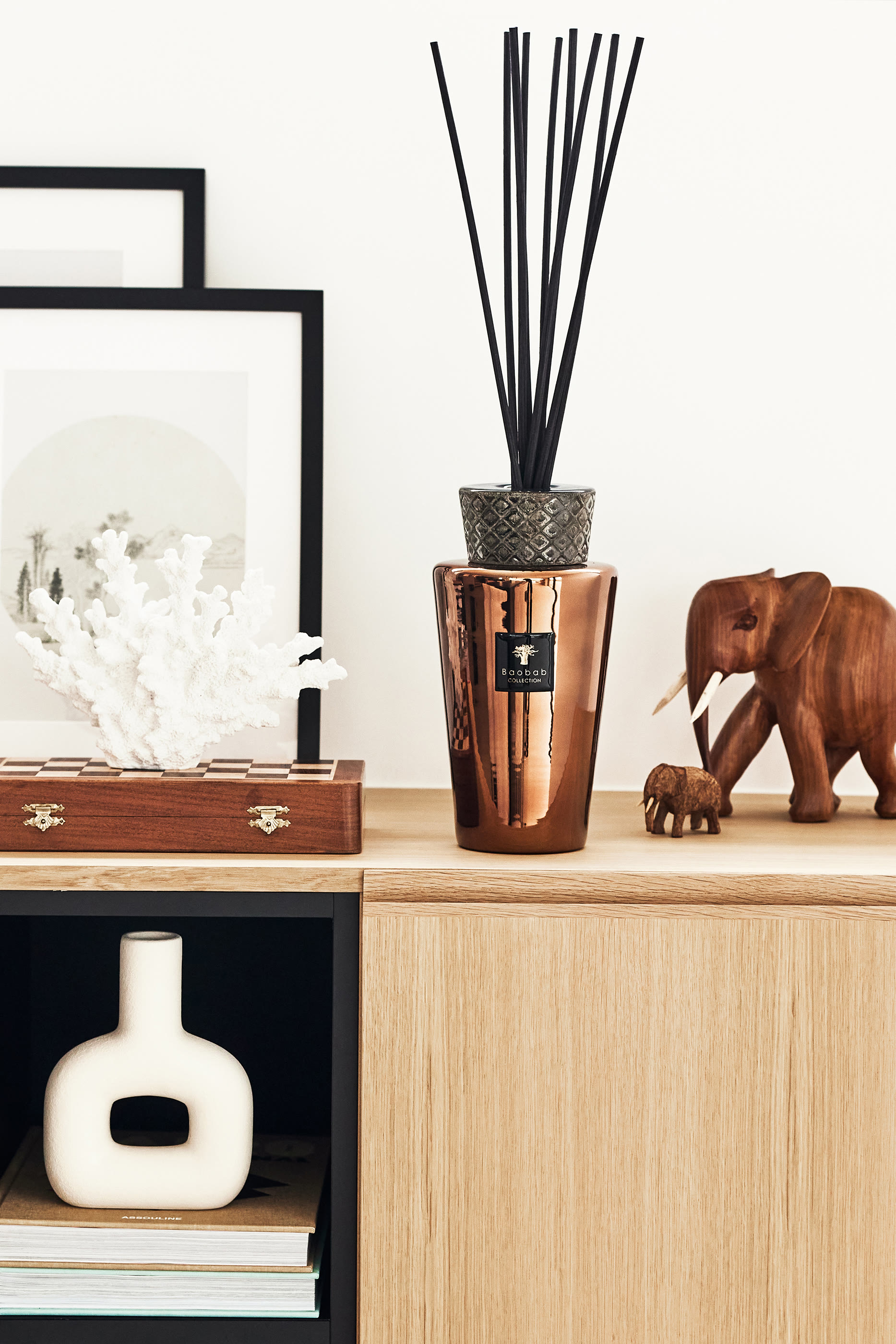 أعواد توزيع عطر ليز اكسكلوسيف سيبريوم، بحجم متوسط 