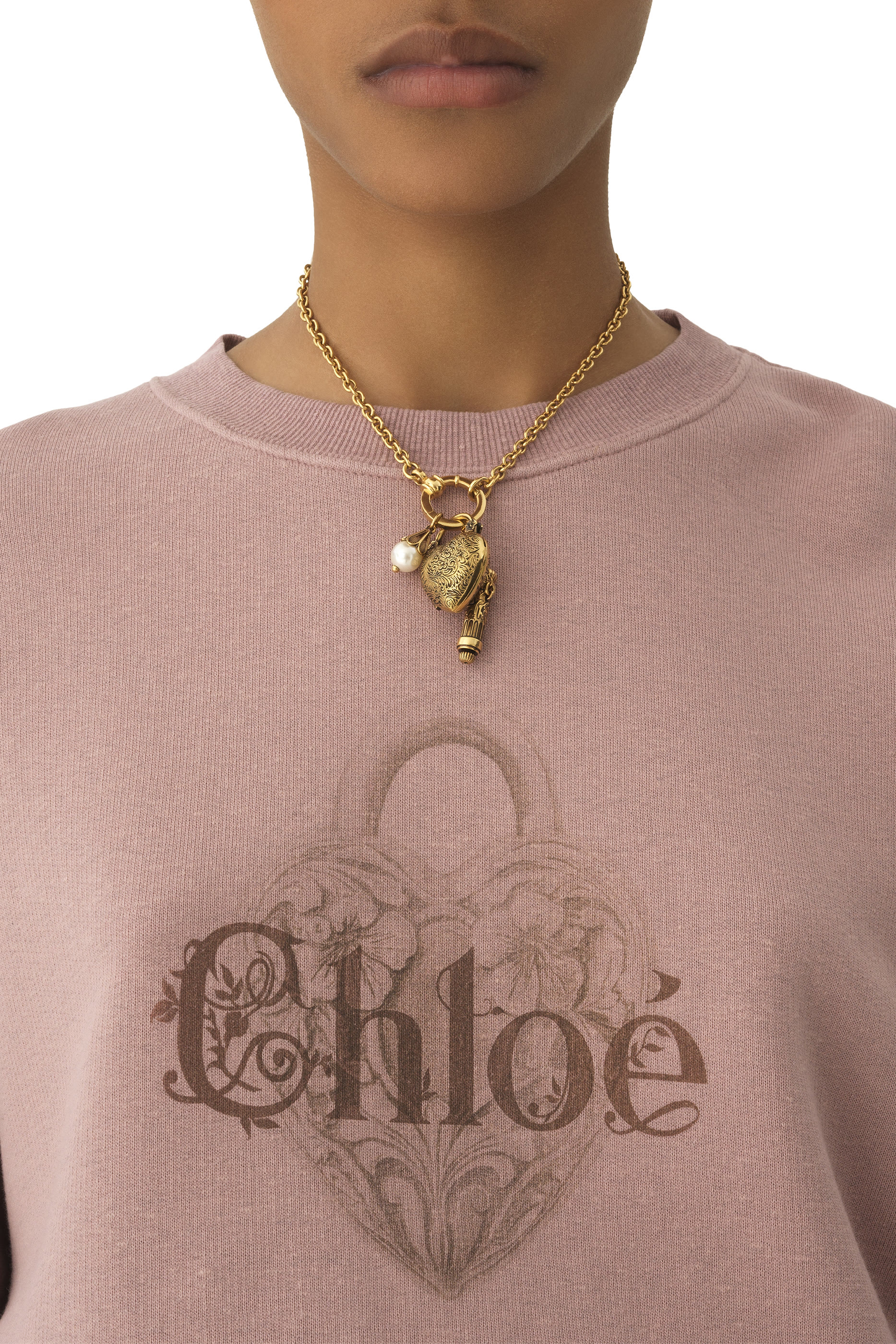 سترة بقصة فضفاضة وشعار الماركة صوف صيني