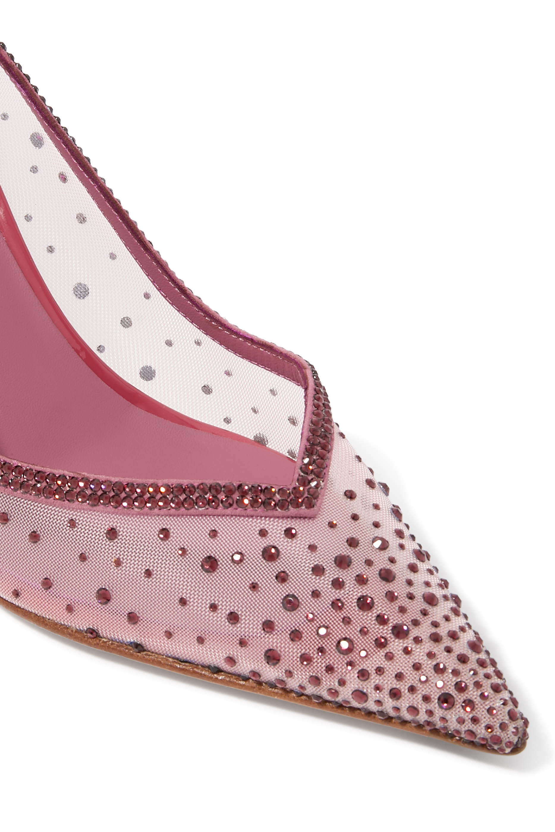 حذاء نيكول 80 كلاسيكي بسير خلفي مرصع بكريستال