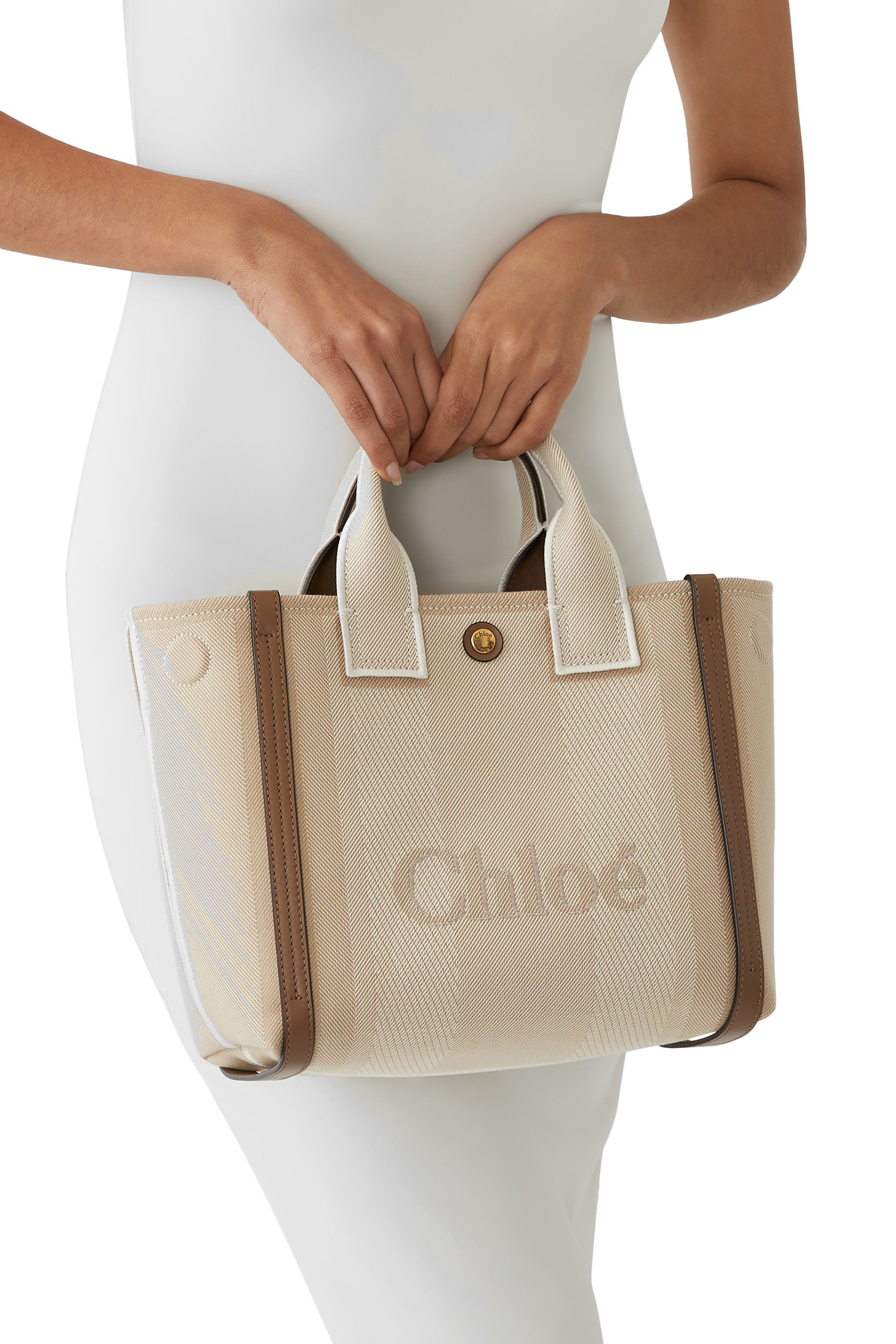 حقيبة يد كاري صغيرة قماش قنب