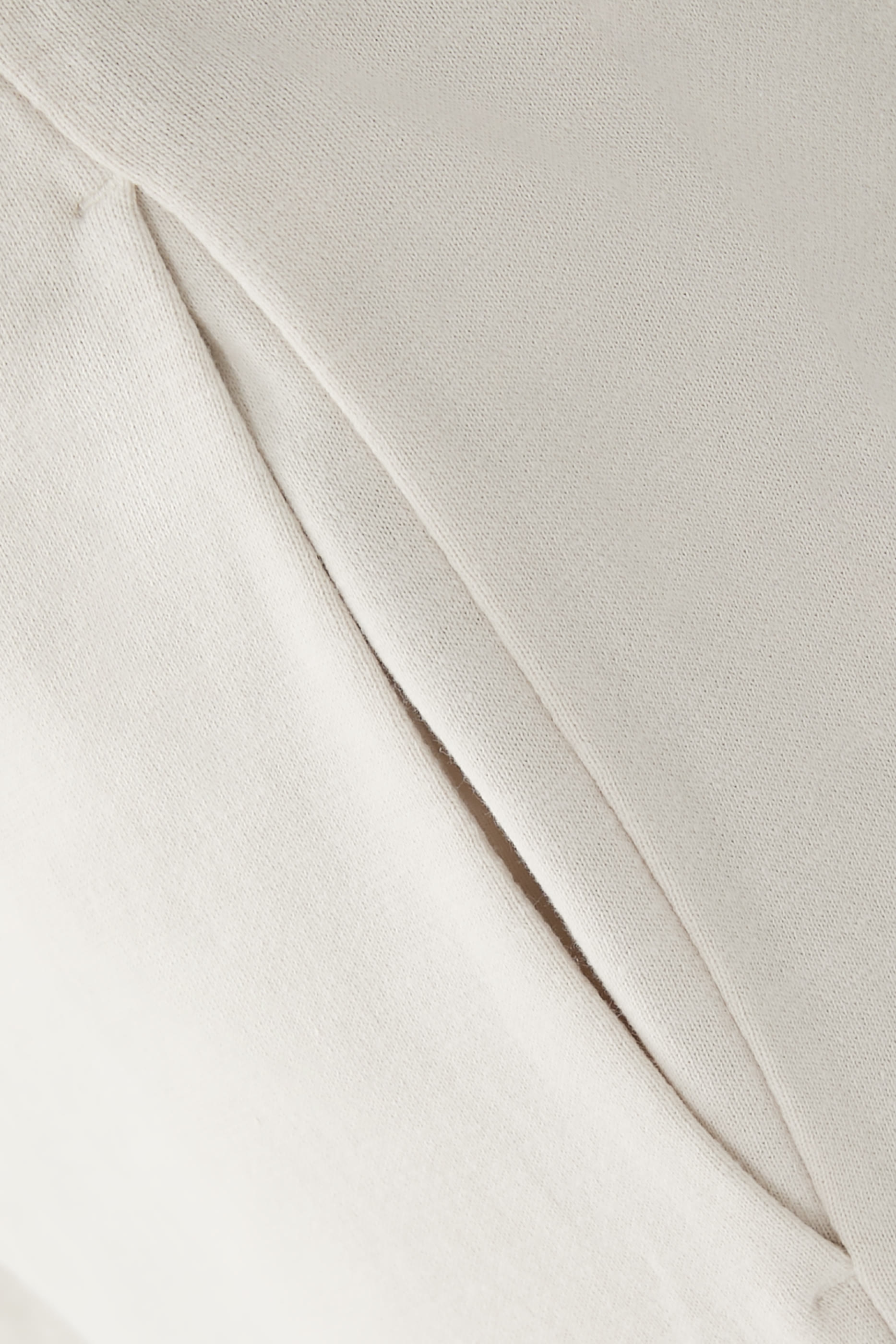 بنطال بقصة مريحة قماش تيري مصبوغ