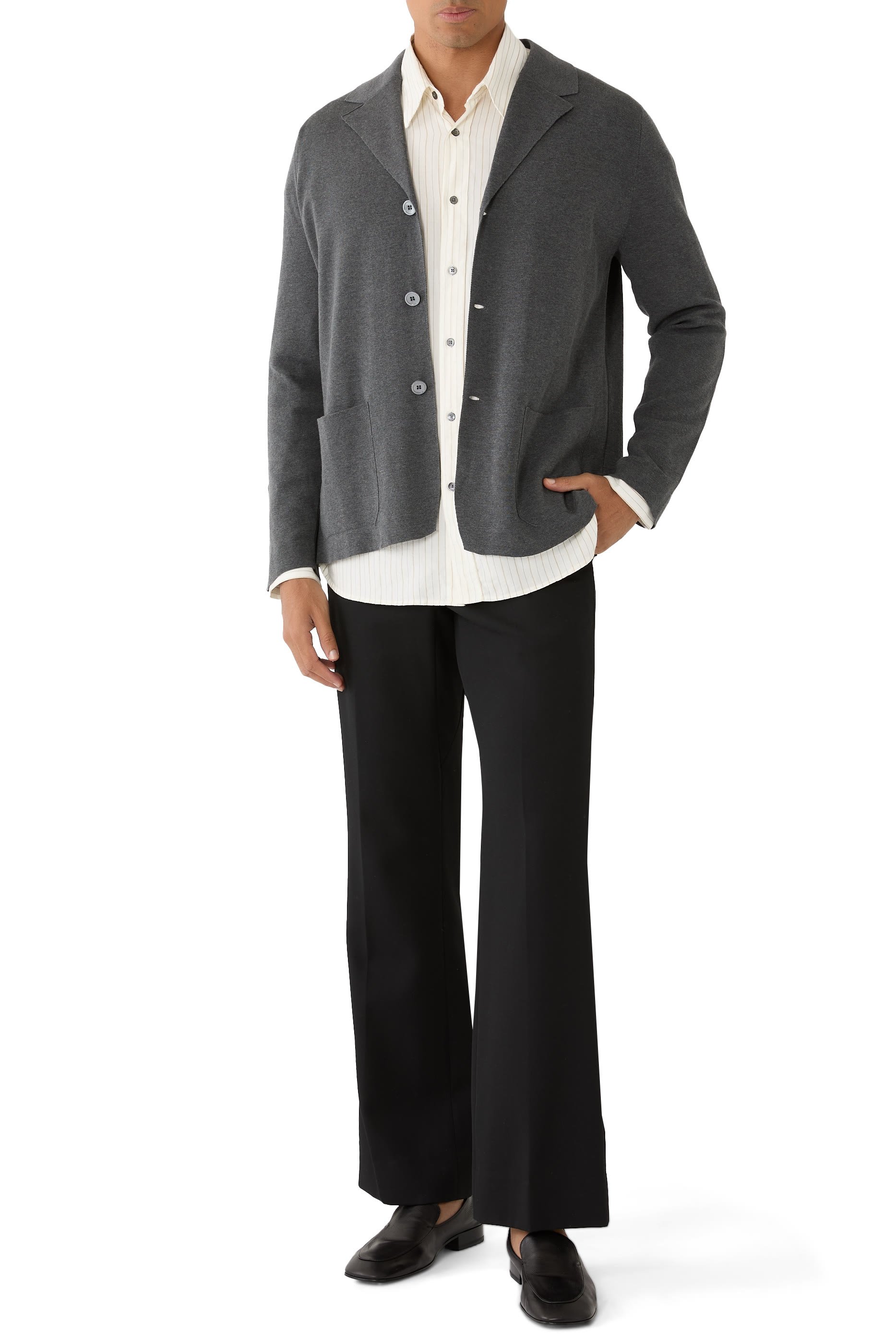 حذاء سهل الارتداء جلد