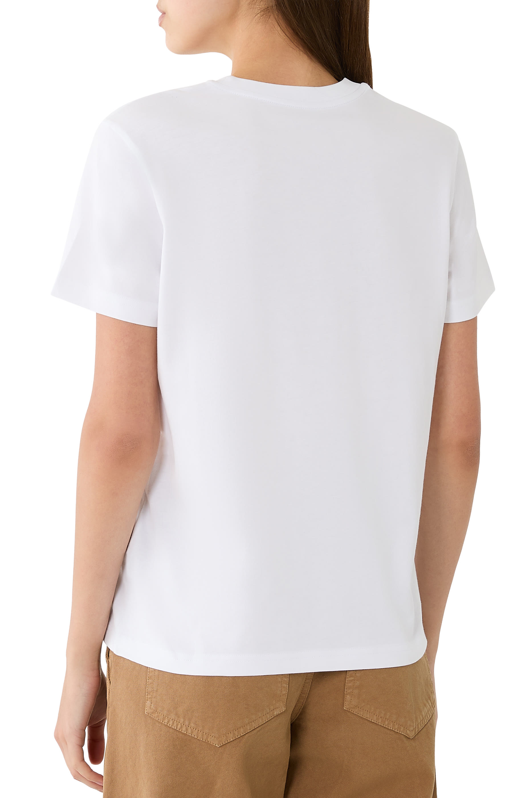 طقم تيشيرت برقعة شعار الماركة قطن، 3 قطع