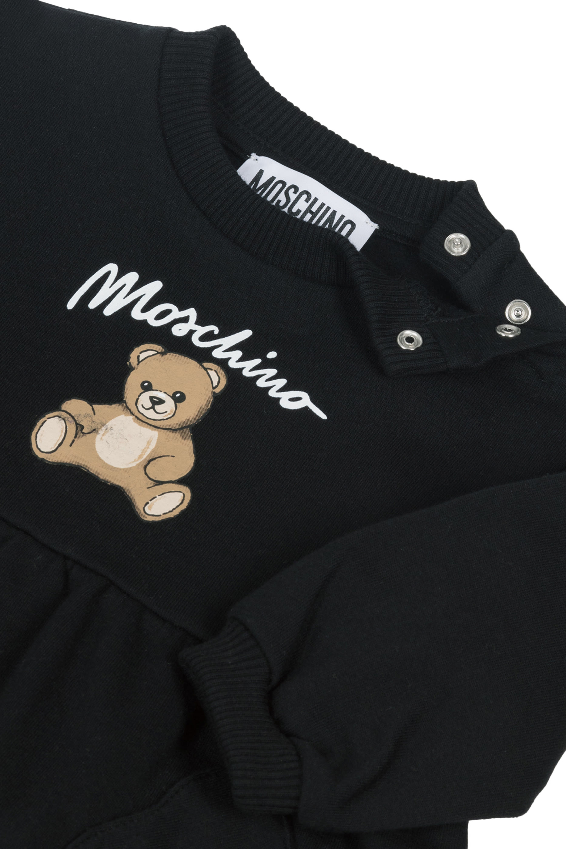 فستان مزين بالدب تيدي قطن صوف للأطفال